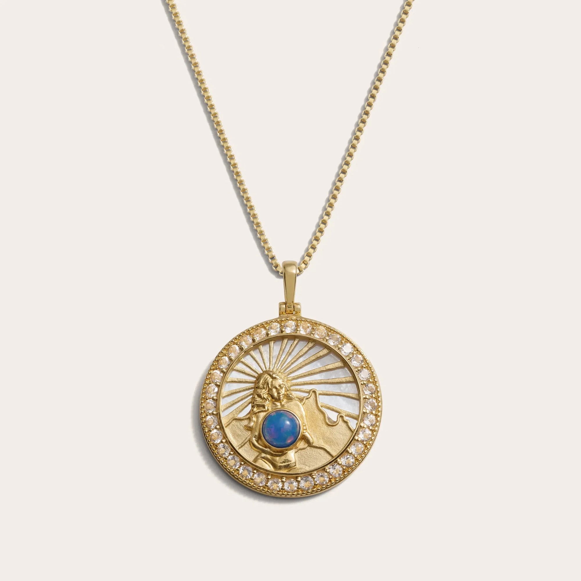 Awe Inspired - Mother Earth Necklace - 925 Sterling Silver 20"-22" Box Chain