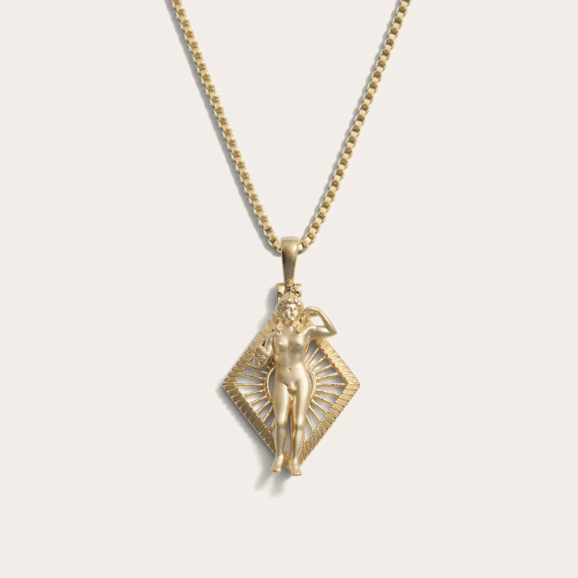 Awe Inspired - Hermaphroditus Necklace - 14K Yellow Gold Vermeil