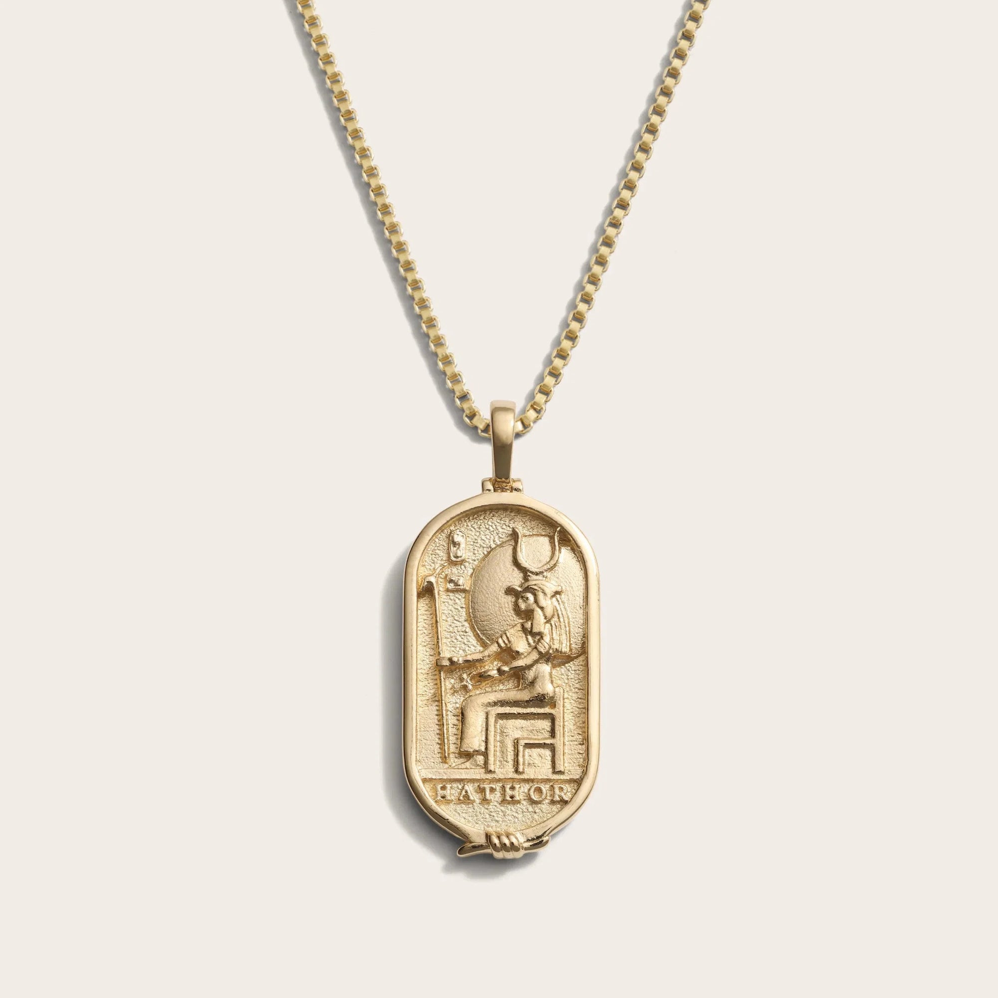 Awe Inspired - Hathor Necklace - 14K Yellow Gold Vermeil Large