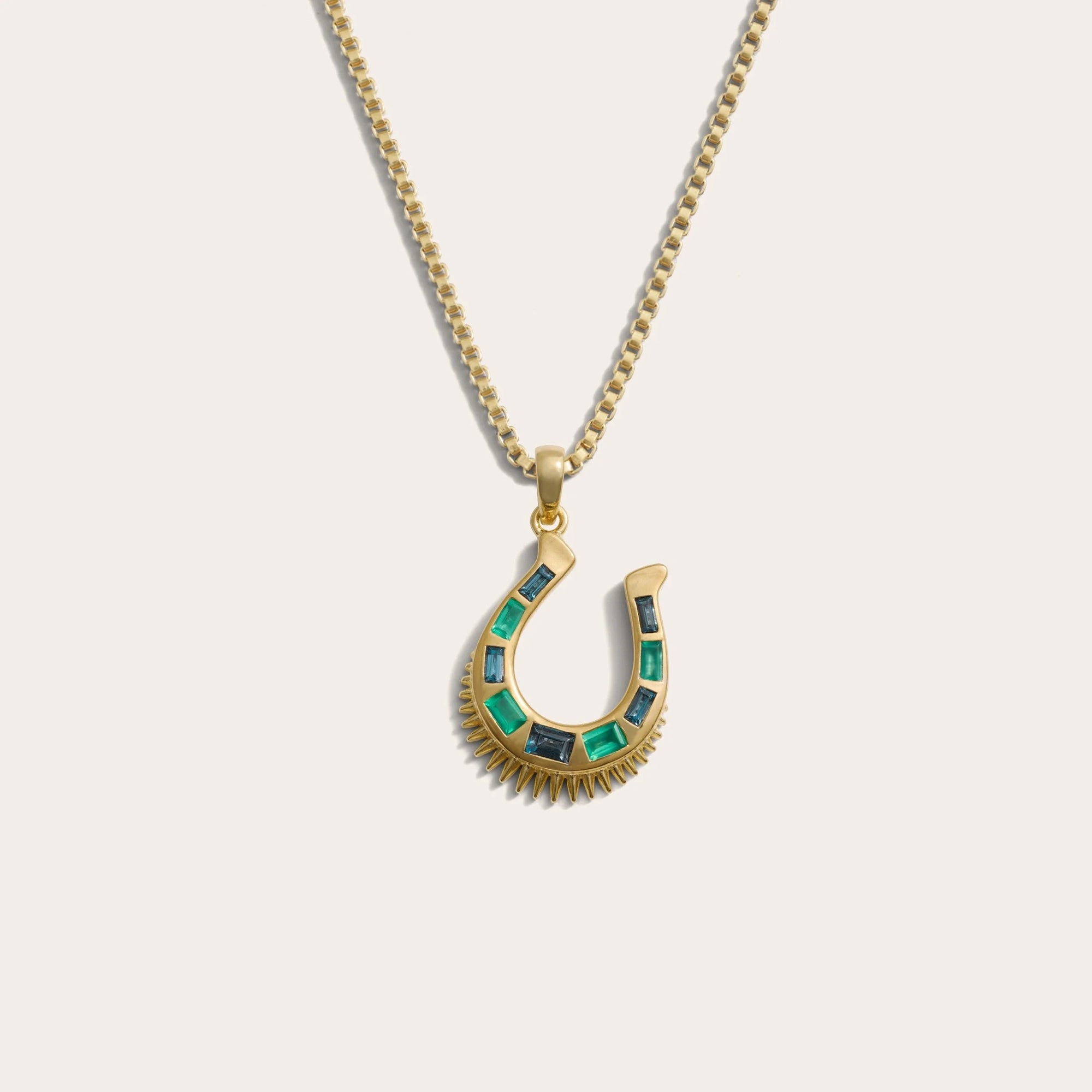 Awe Inspired - Lucky Horseshoe Necklace - 14K Yellow Gold Vermeil