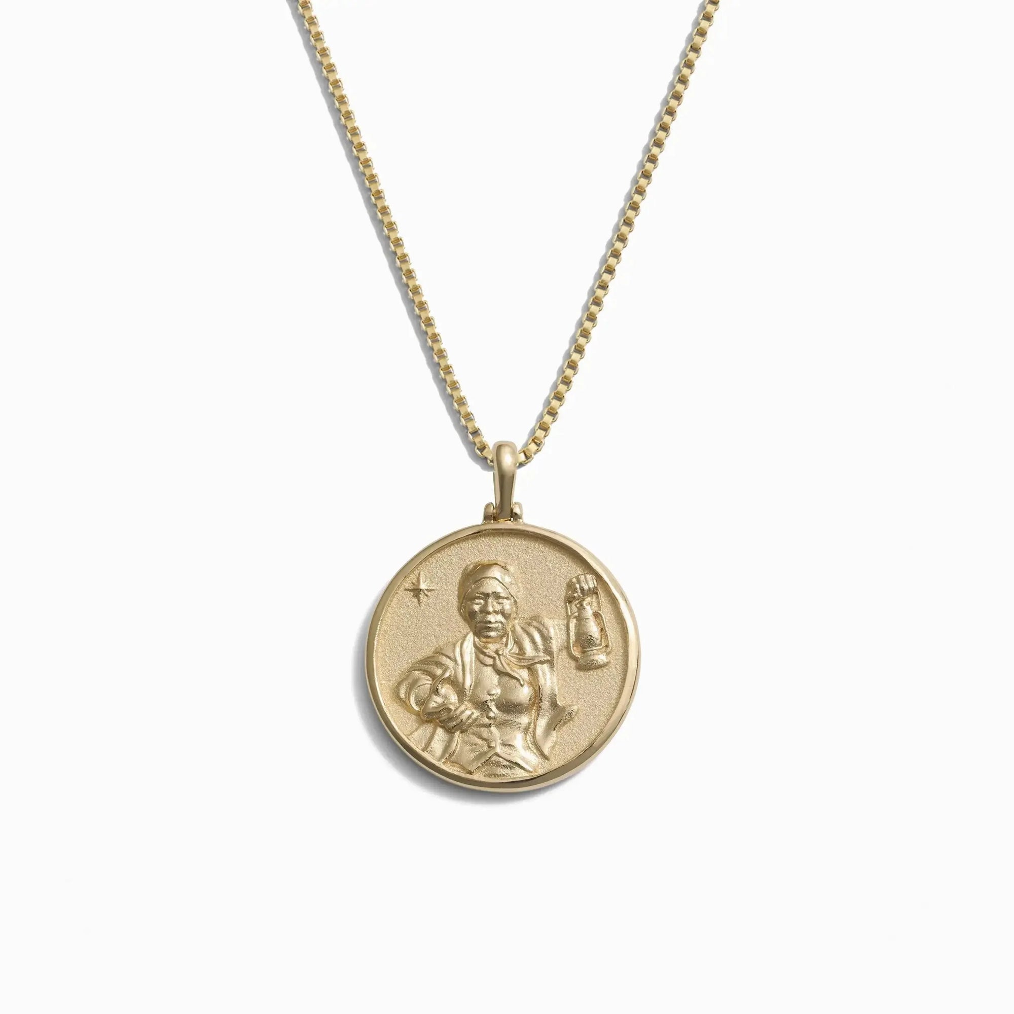 Awe Inspired - Harriet Tubman Necklace - 14K Yellow Gold Vermeil Standard