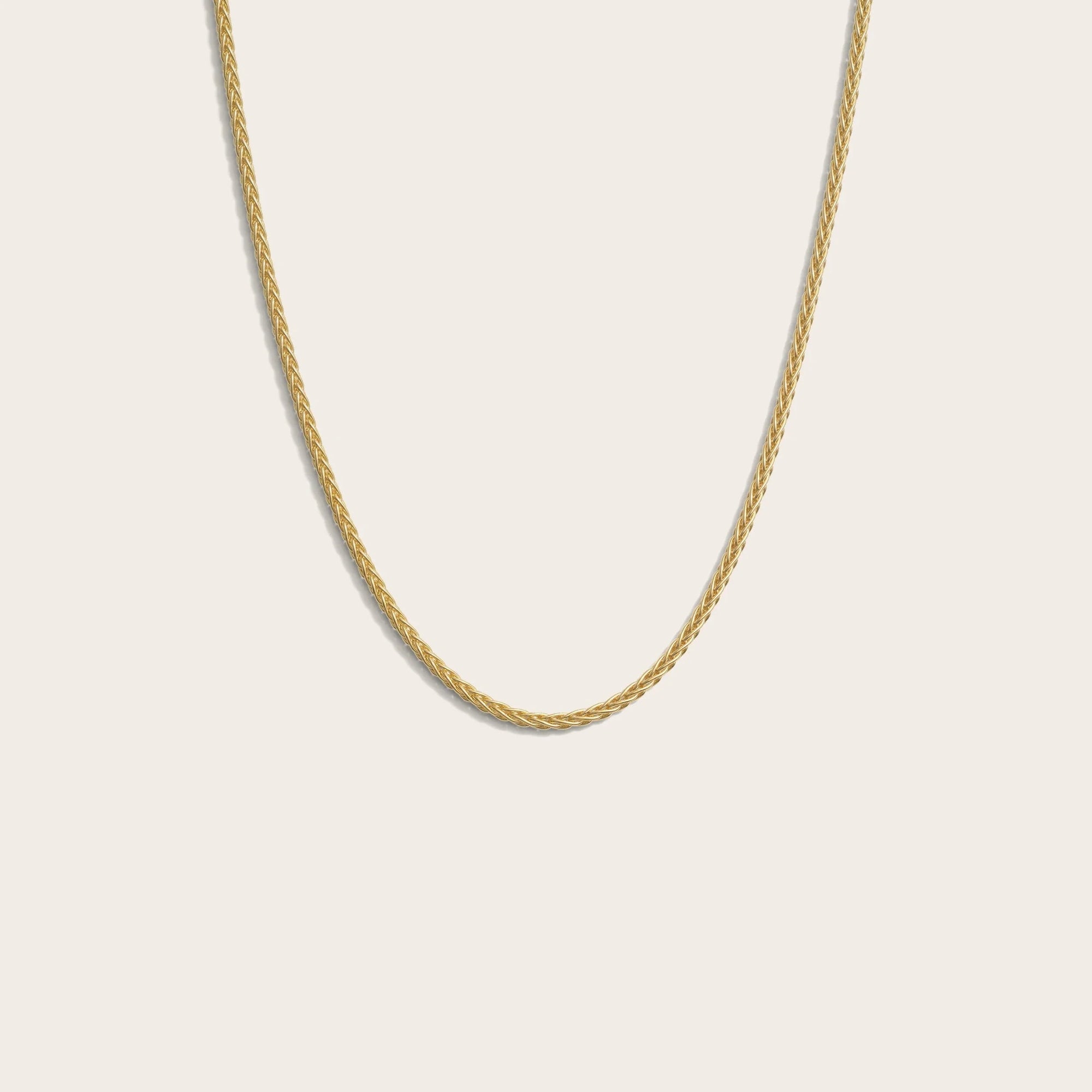 Awe Inspired - Wheat Chain - 14K Yellow Gold Vermeil