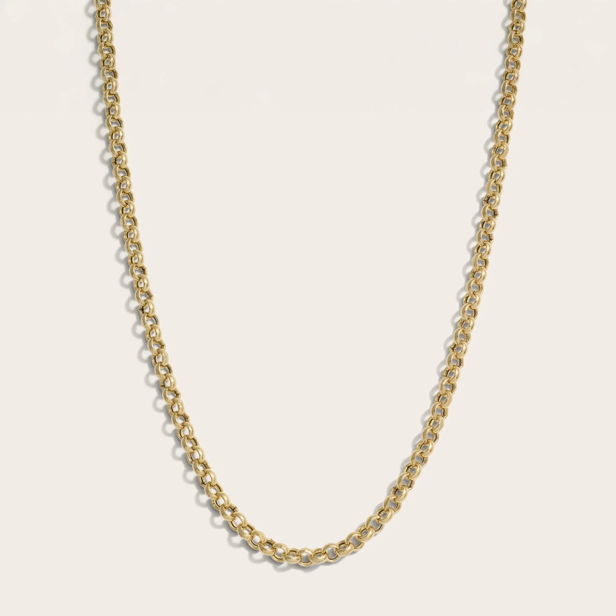 Awe Inspired - Long Rolo Chain - 14K Yellow Gold Vermeil