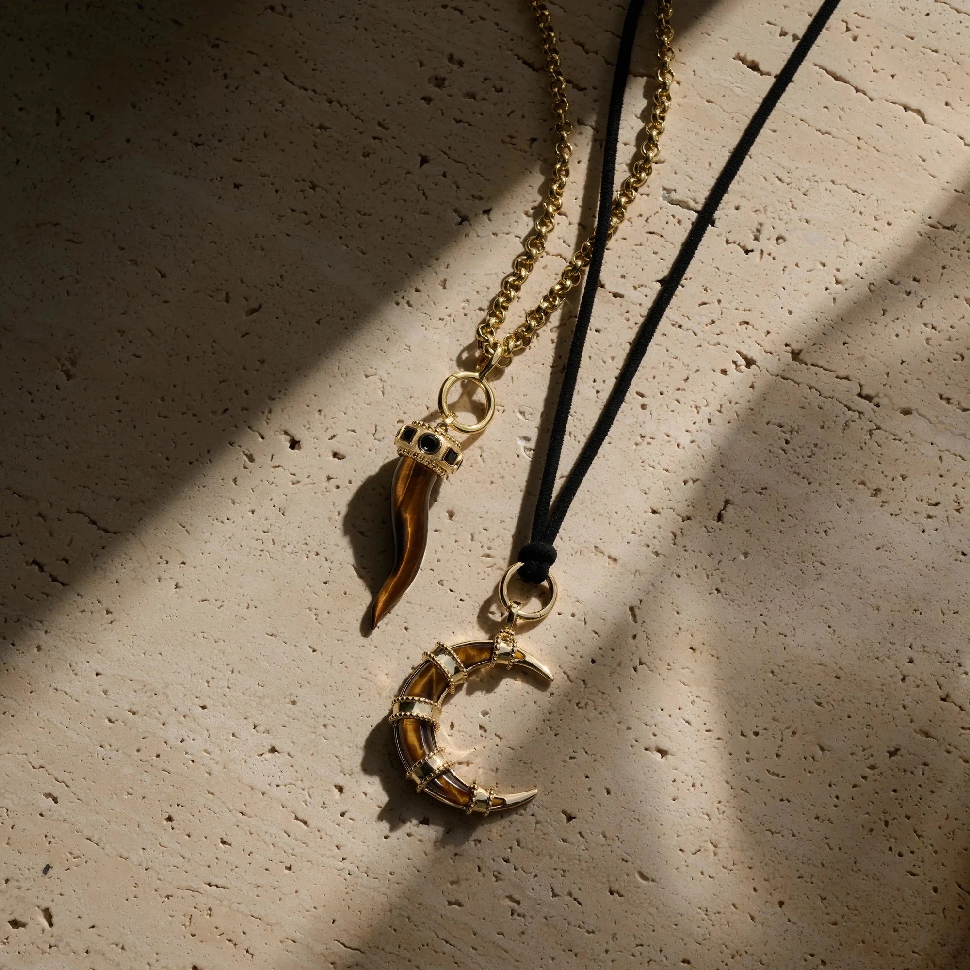 Awe Inspired - Boho Moon Pendant -