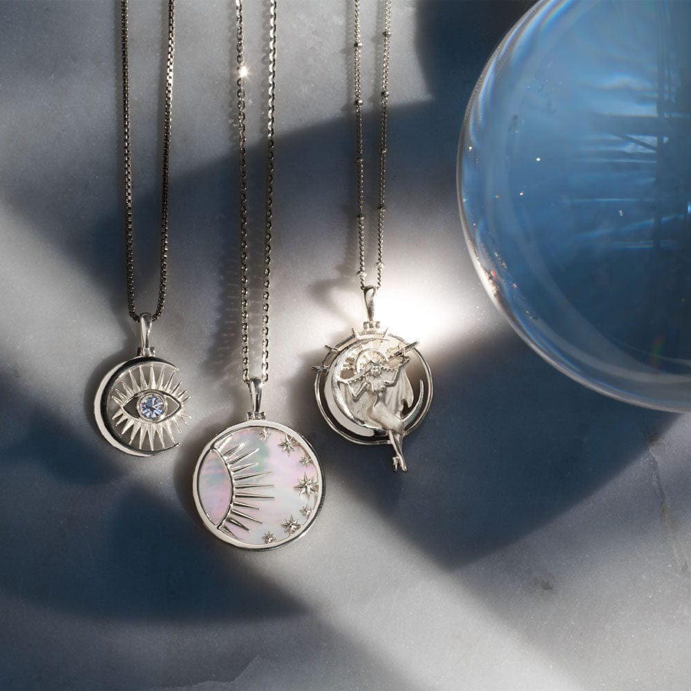 Awe Inspired - Celestial Mother of Pearl Necklace -