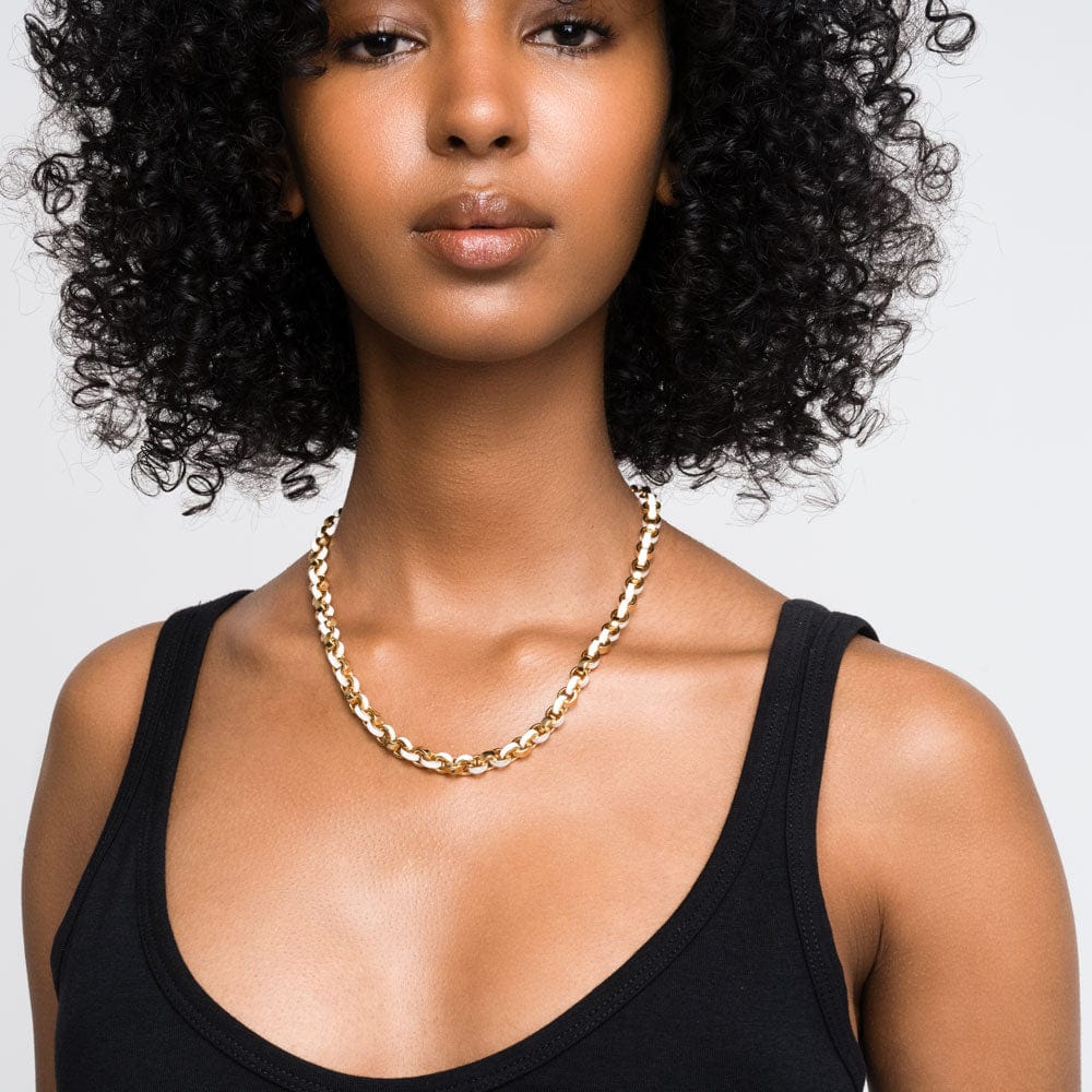 Awe Inspired - Chunky Colored Enamel Necklace -