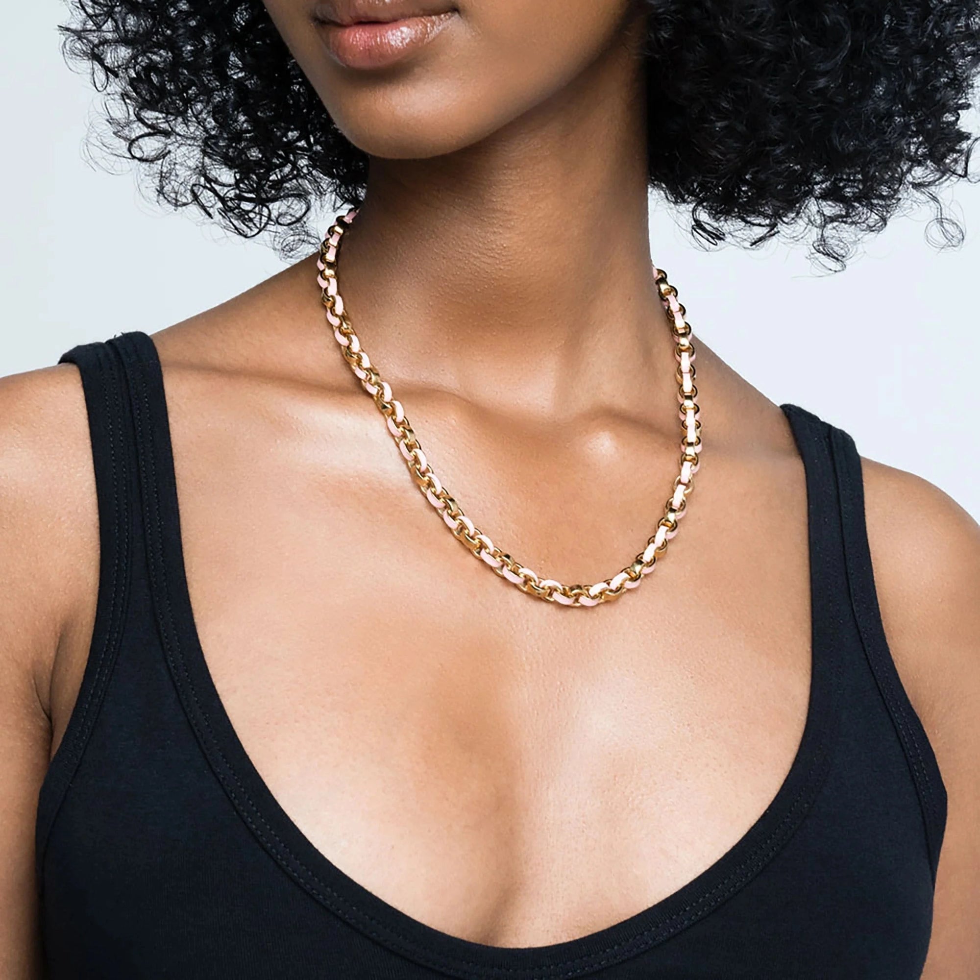 Awe Inspired - Chunky Colored Enamel Necklace -