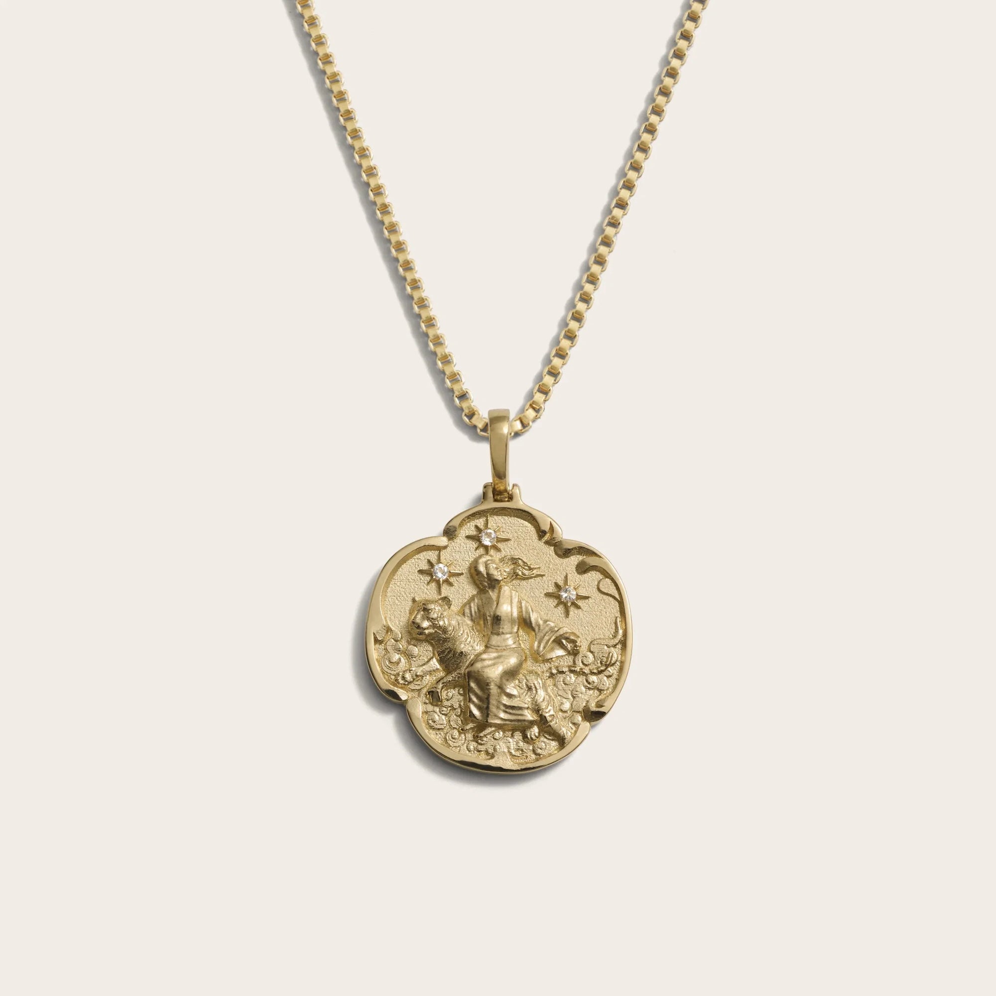 Awe Inspired - Feng Po Po Necklace - 14K Yellow Gold Vermeil