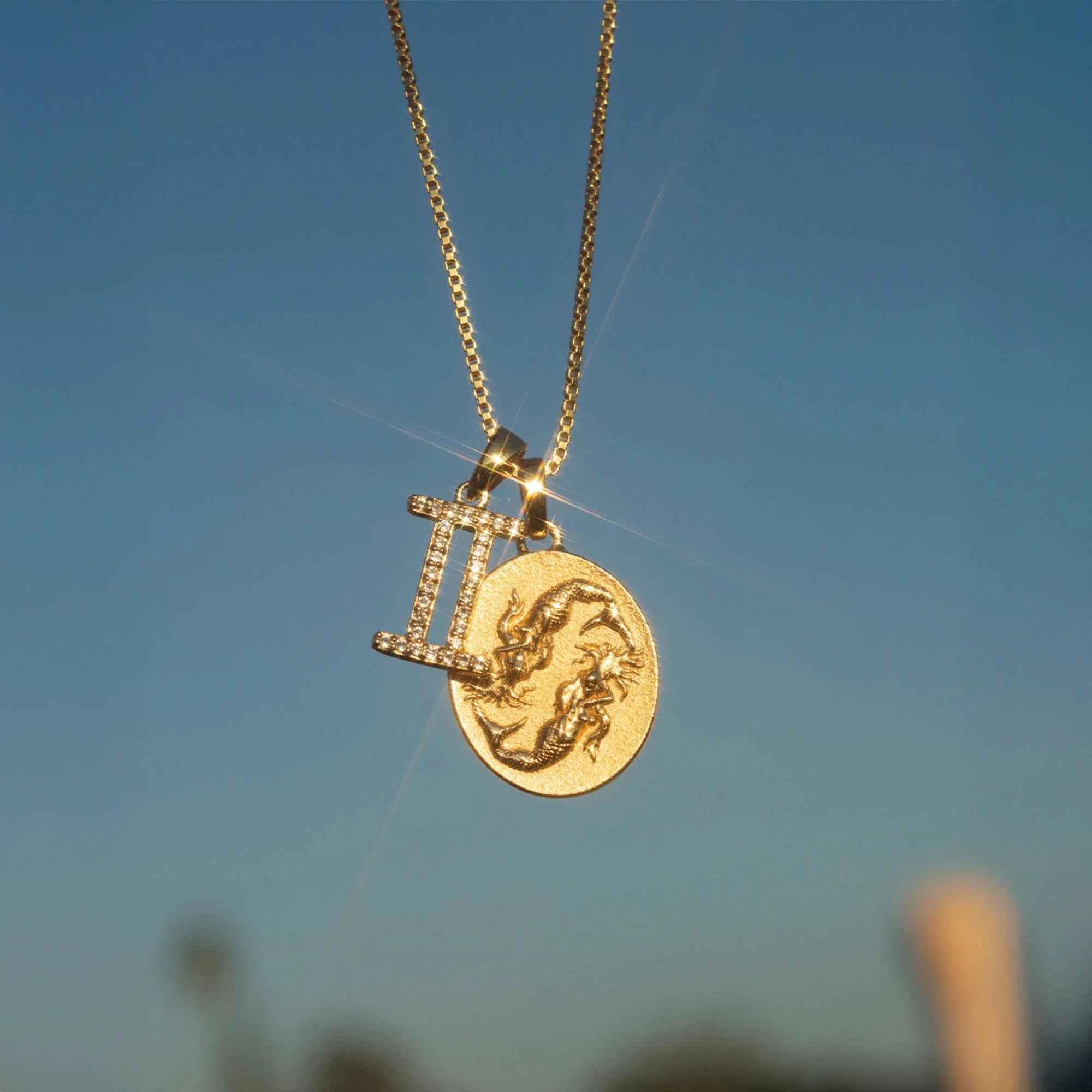 Awe Inspired - Gemstone Zodiac on Saturn Chain -