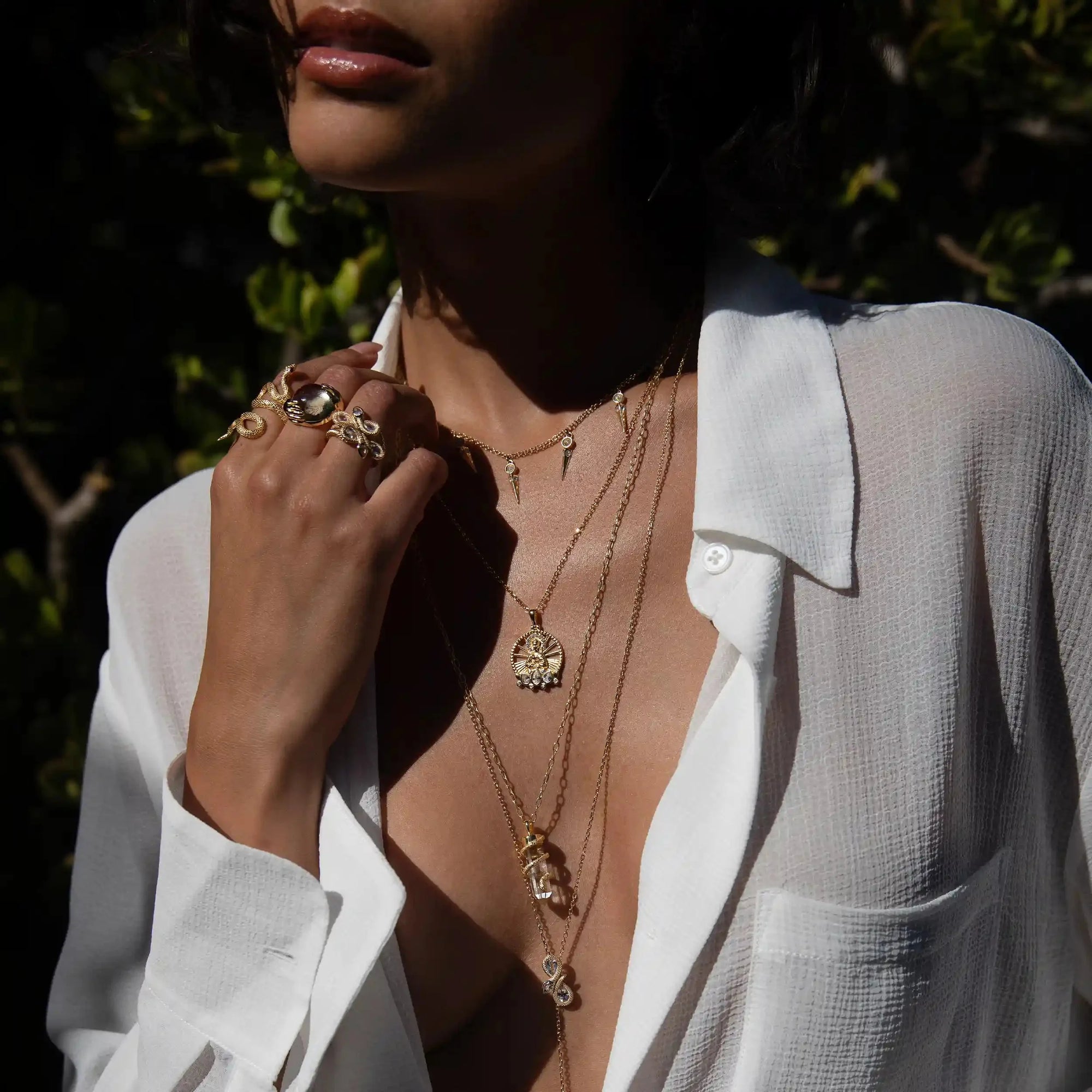 Awe Inspired - Infinity Snake Charm Lariat -
