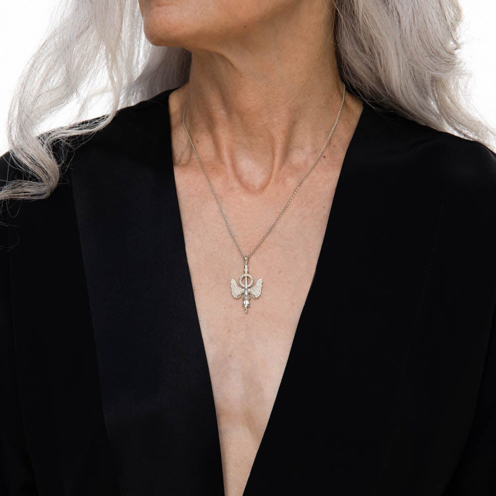 Awe Inspired - Inverted Torch Necklace -