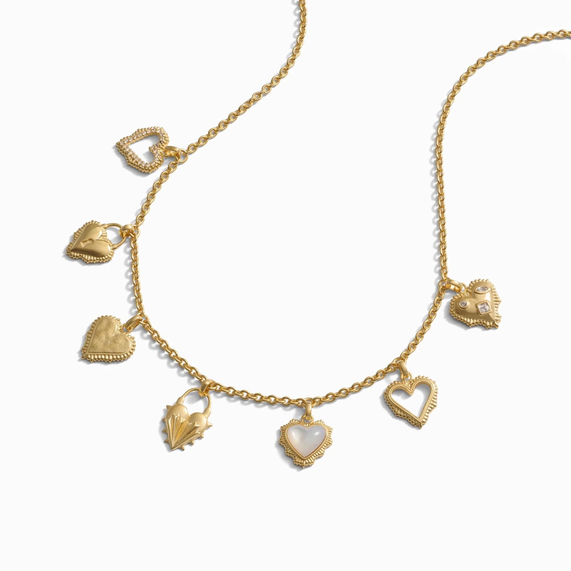 Awe Inspired - Mini Radiant Heart Charm Necklace -