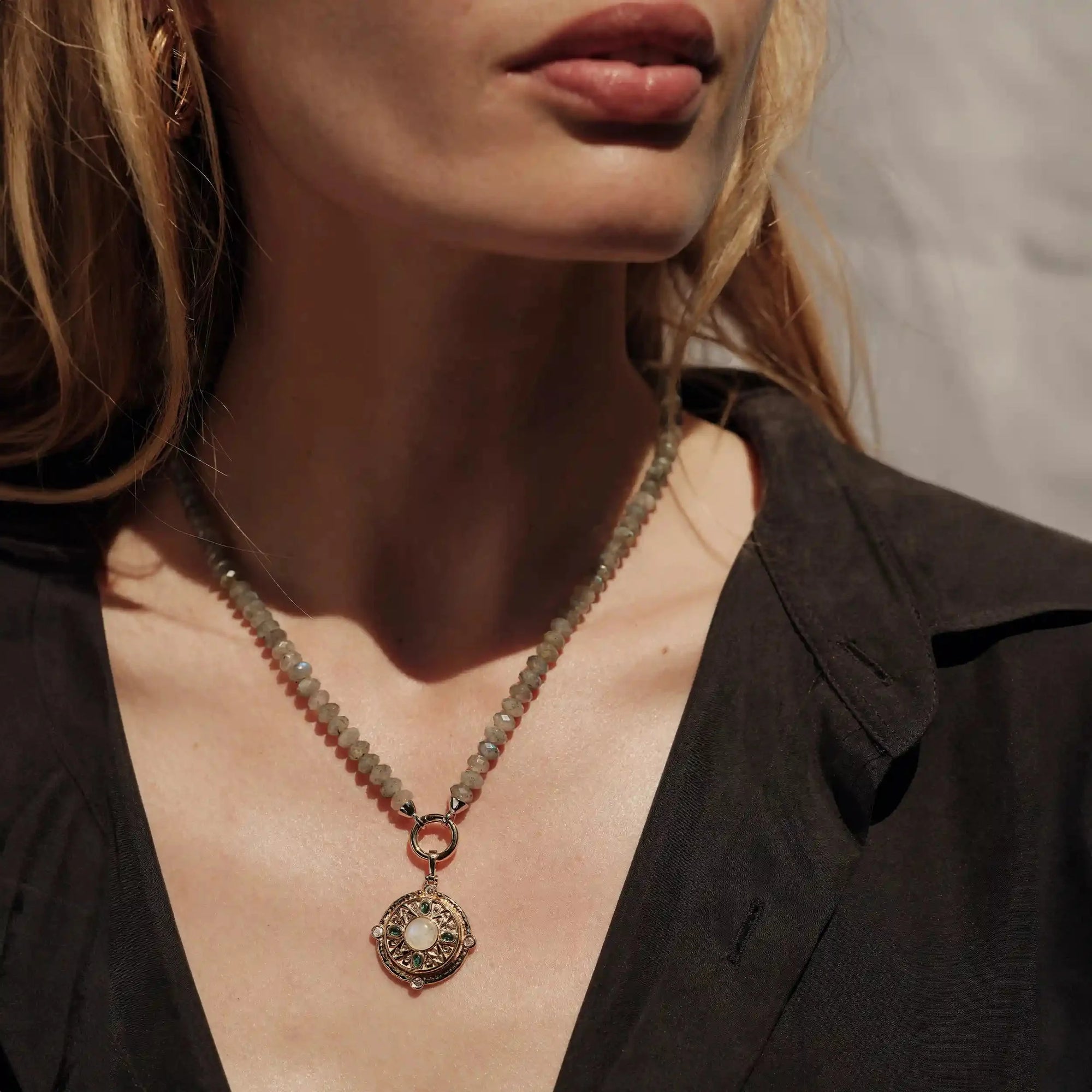 Awe Inspired - Labradorite Charm Collector Necklace -