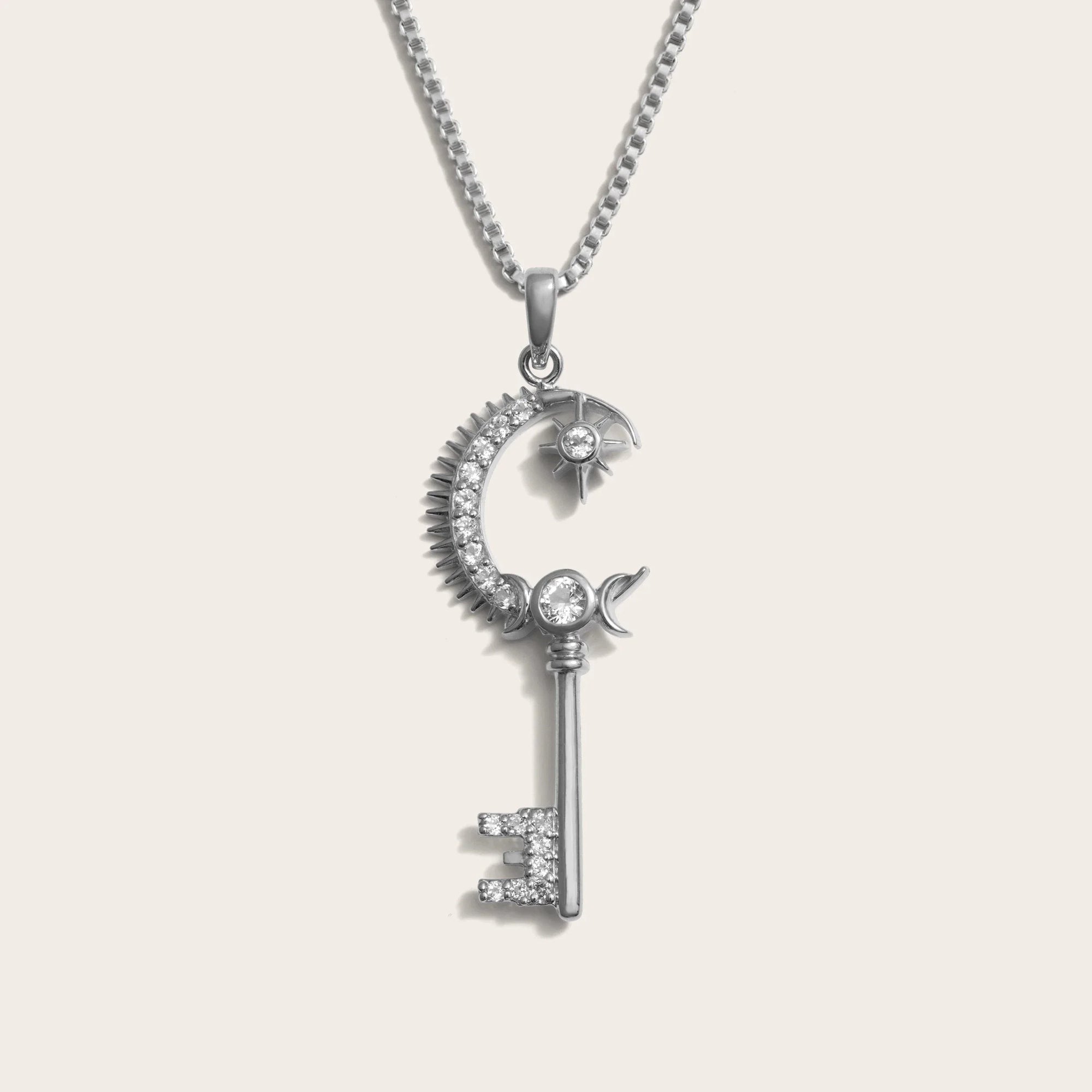 Awe Inspired - Gate of Heaven Key Necklace - 925 Sterling Silver