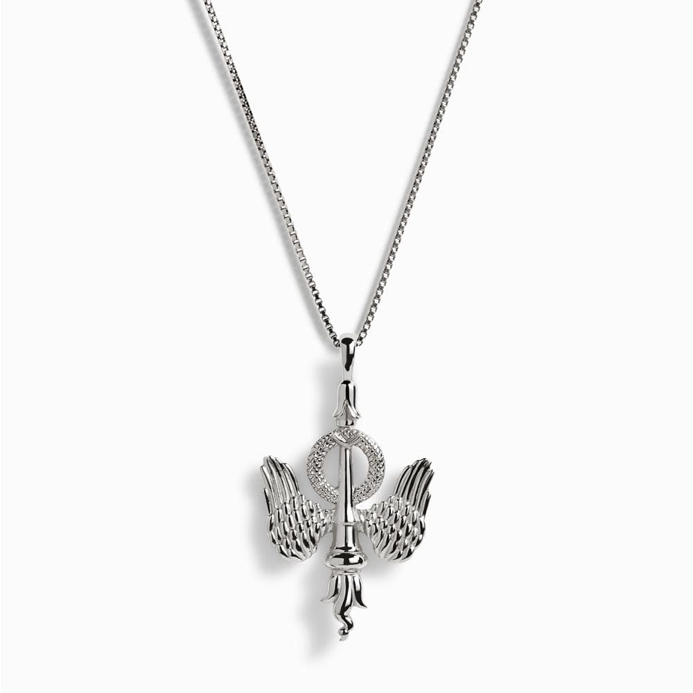 Awe Inspired - Inverted Torch Necklace - 925 Sterling Silver Large