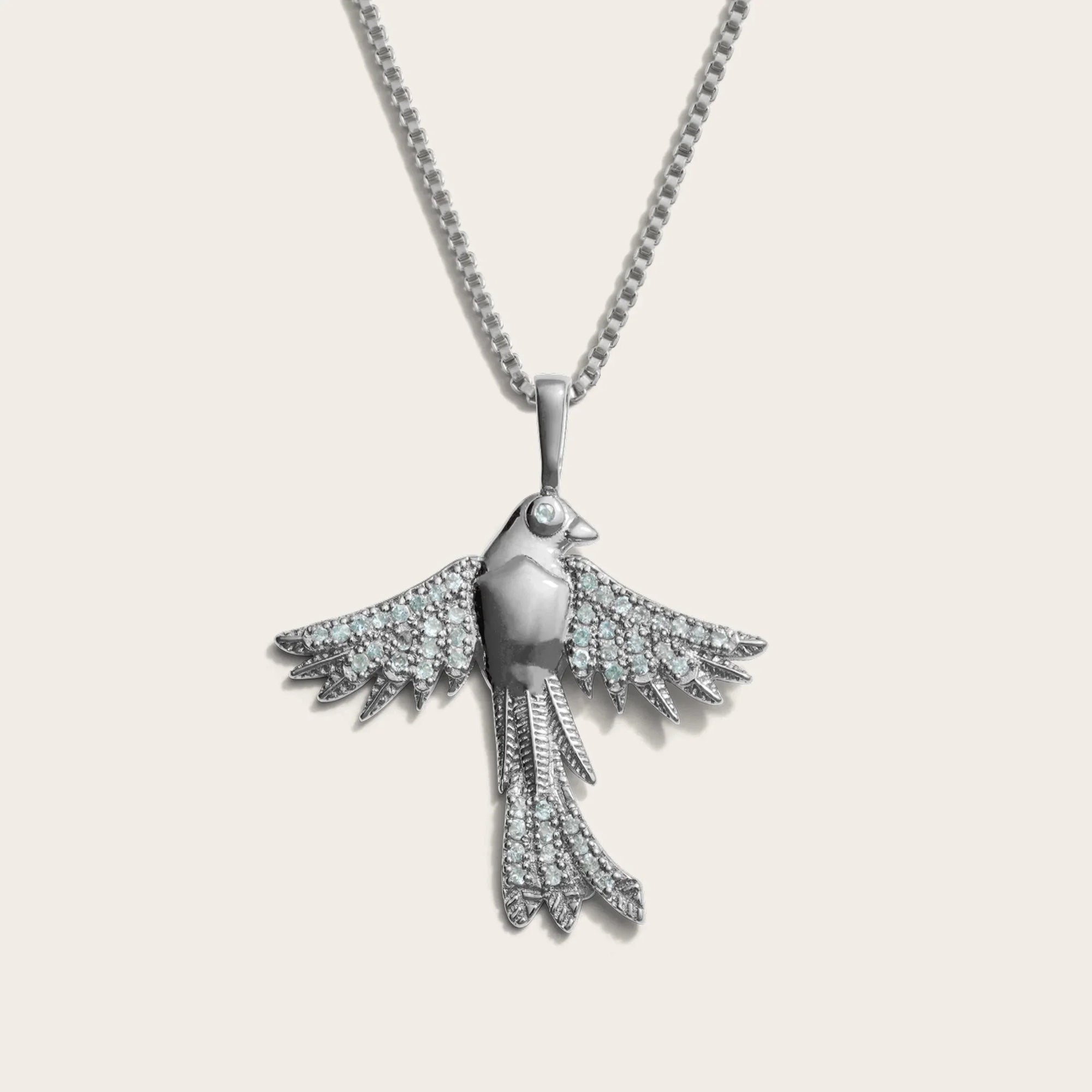 Awe Inspired - Suffragist Bluebird Necklace - 925 Sterling Silver