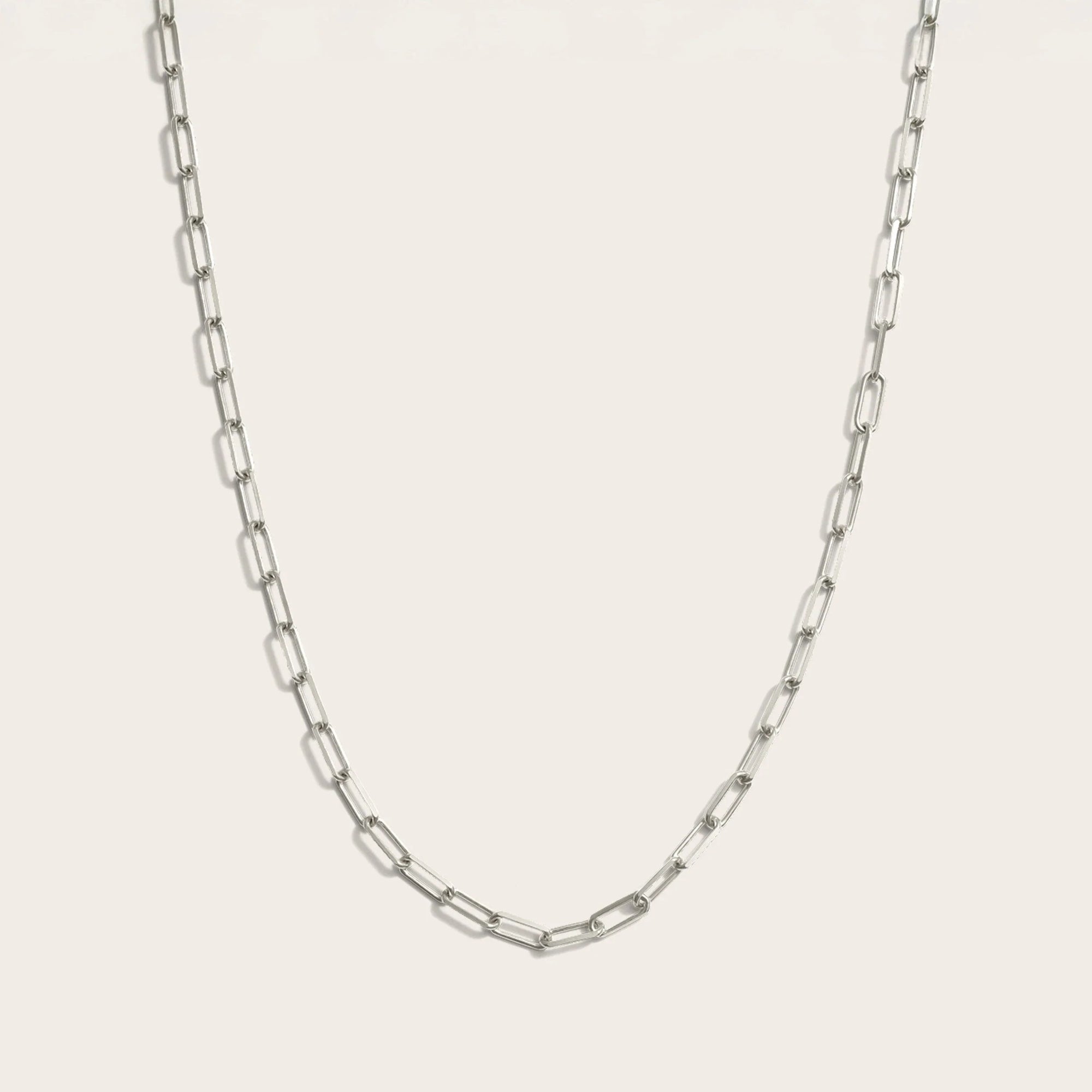 Awe Inspired - Long Classic Paperclip Chain - 925 Sterling Silver