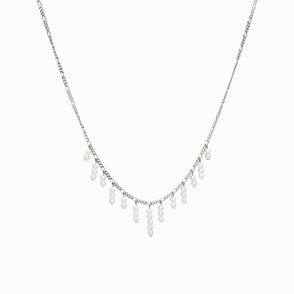 Awe Inspired - Pearl Shaker Strand Necklace - 925 Sterling Silver