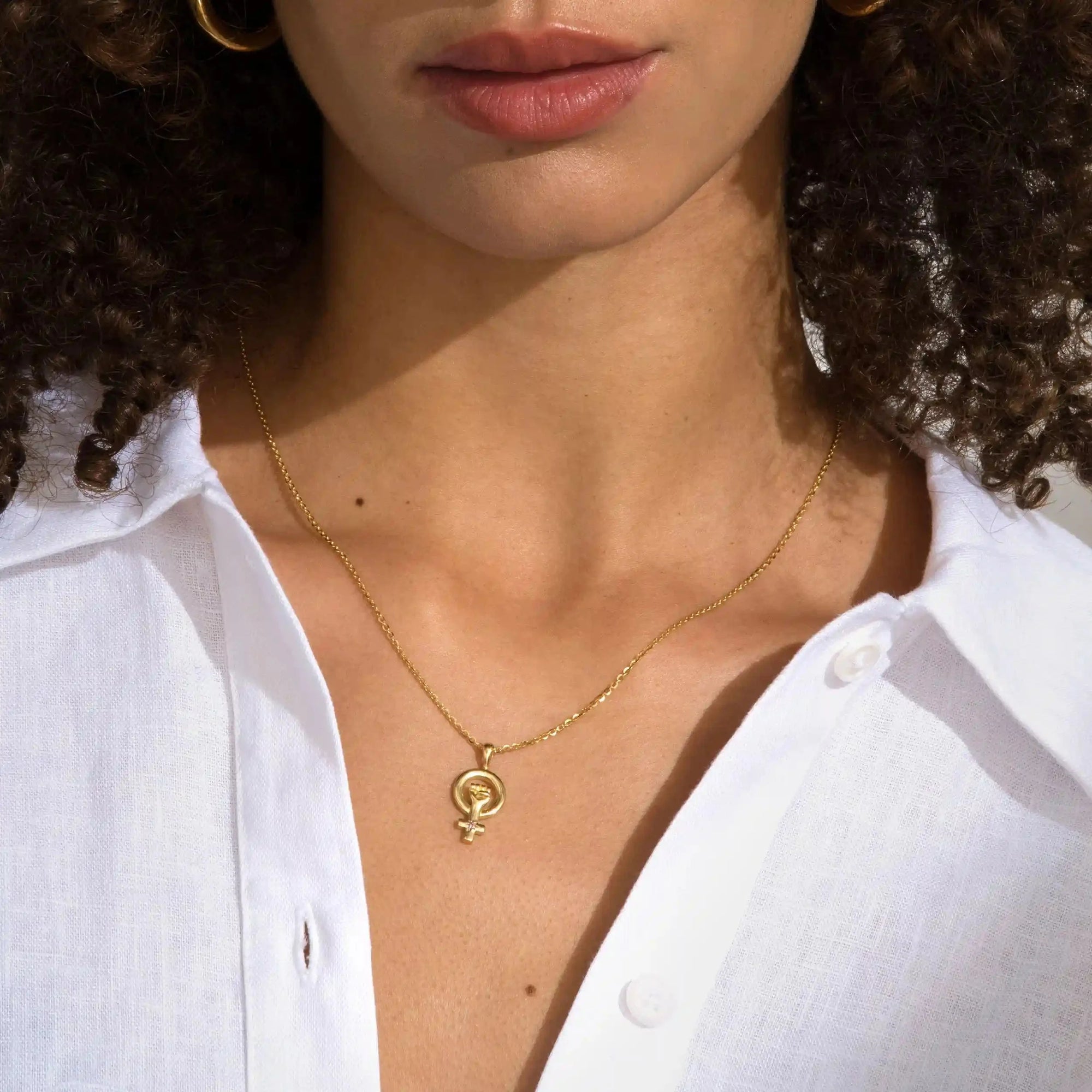 Awe Inspired - Woman Power Necklace -