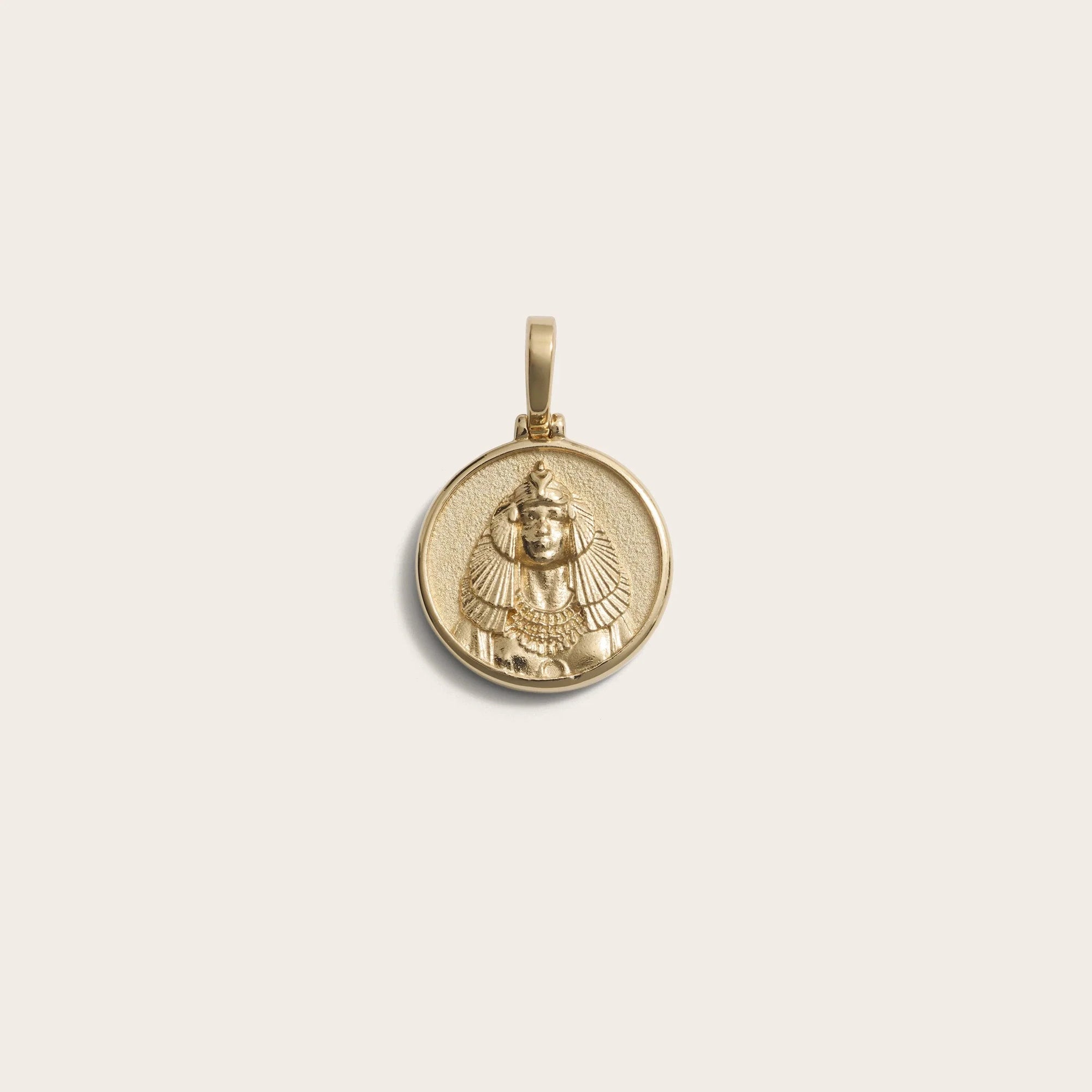 Awe Inspired - Mini Cleopatra Pendant - 14K Yellow Gold Vermeil Mini