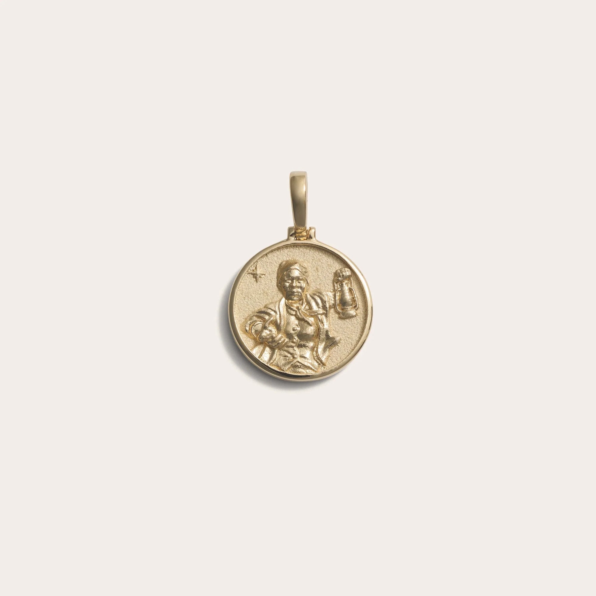 Awe Inspired - Mini Harriet Tubman Pendant - 14K Yellow Gold Vermeil Mini