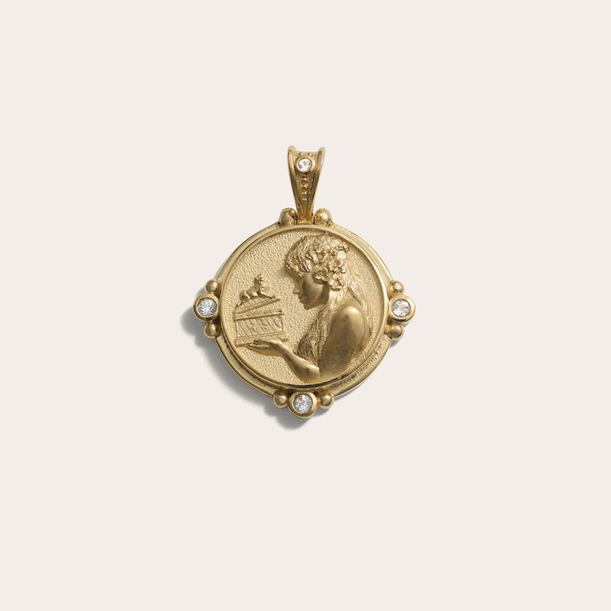 Awe Inspired - Pandora Pendant - 14K Yellow Gold Vermeil