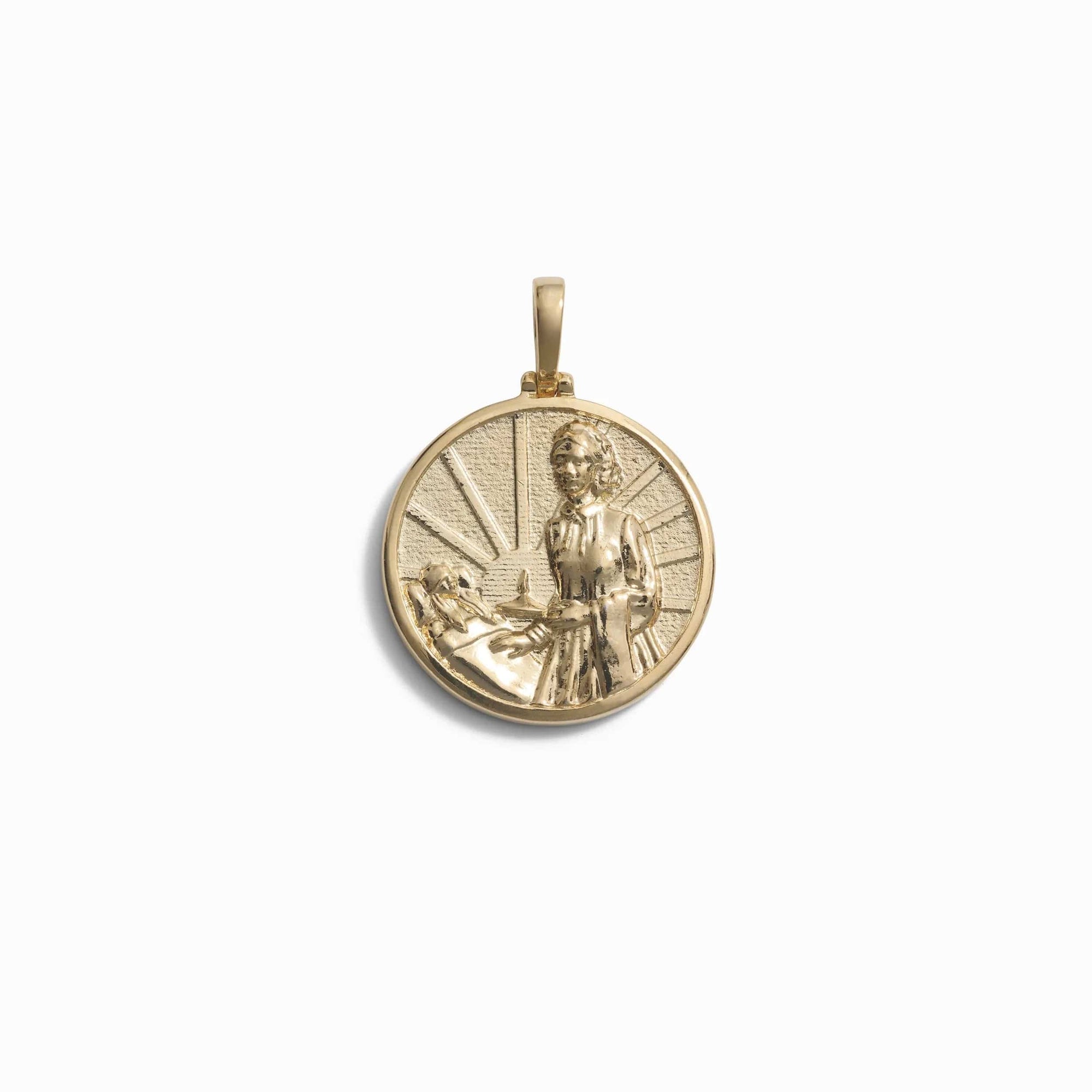 Awe Inspired - Florence Nightingale Pendant - 14K Yellow Gold Vermeil Standard