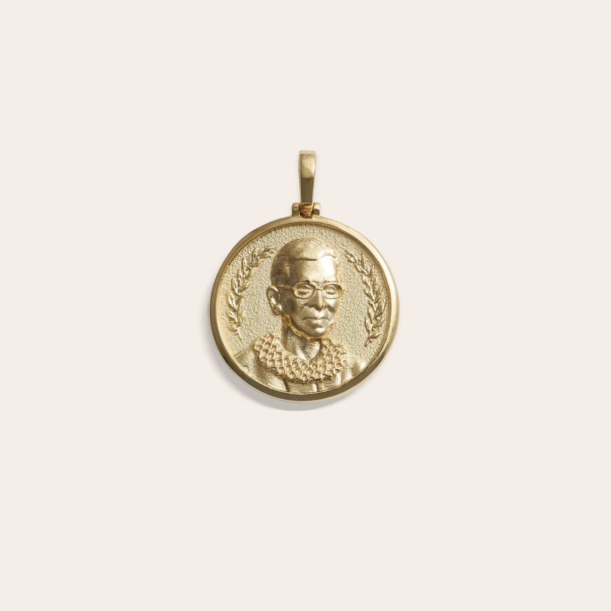 Awe Inspired - Ruth Bader Ginsburg Pendant - 14K Yellow Gold Vermeil Standard