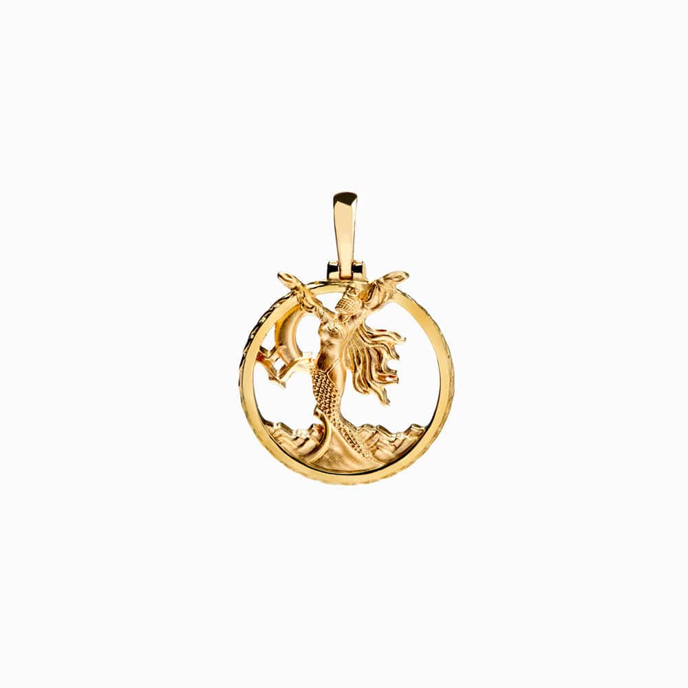 Awe Inspired - Yemaya Pendant - 14K Yellow Gold Vermeil Standard