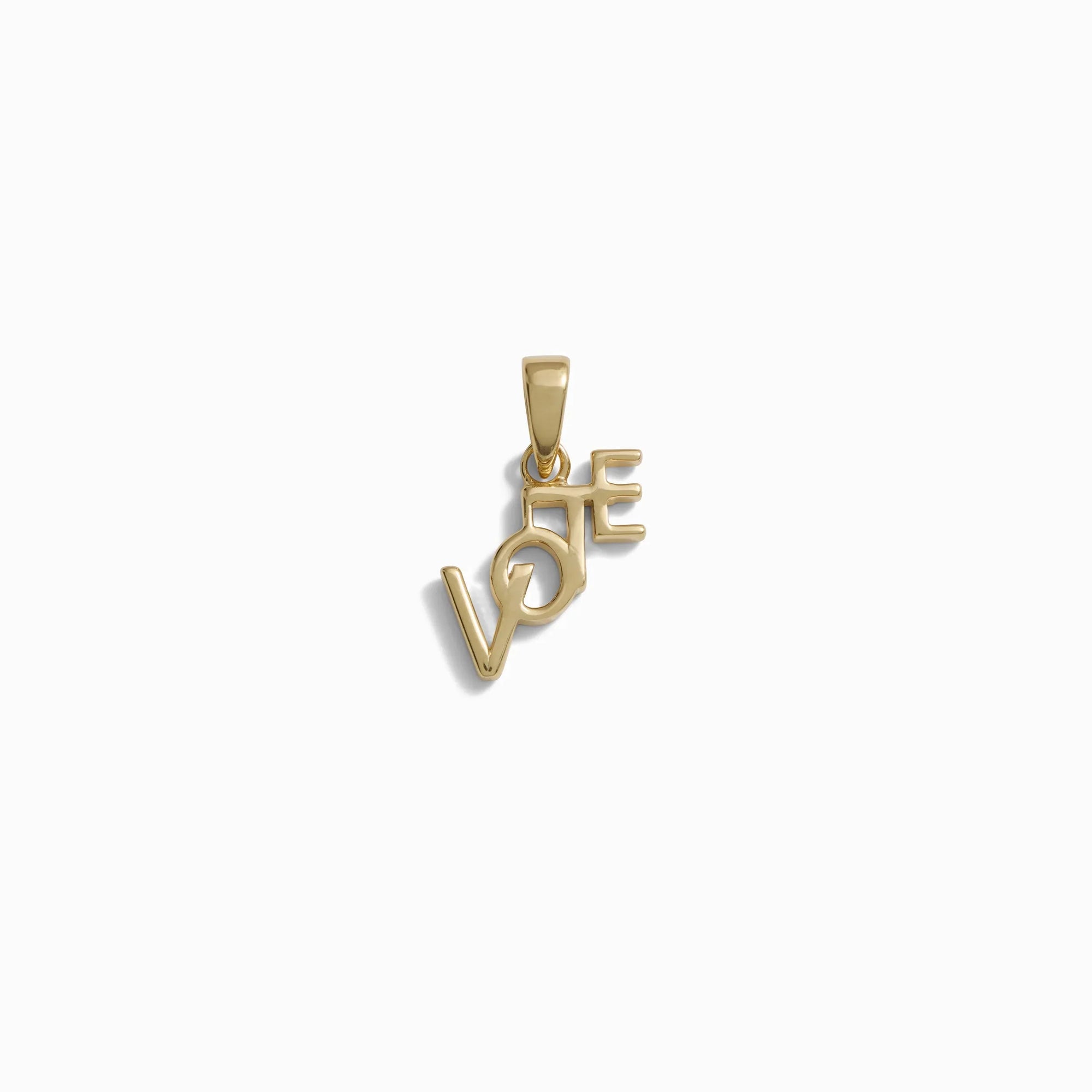 Awe Inspired - Vote Amulet - 14K Yellow Gold Vermeil