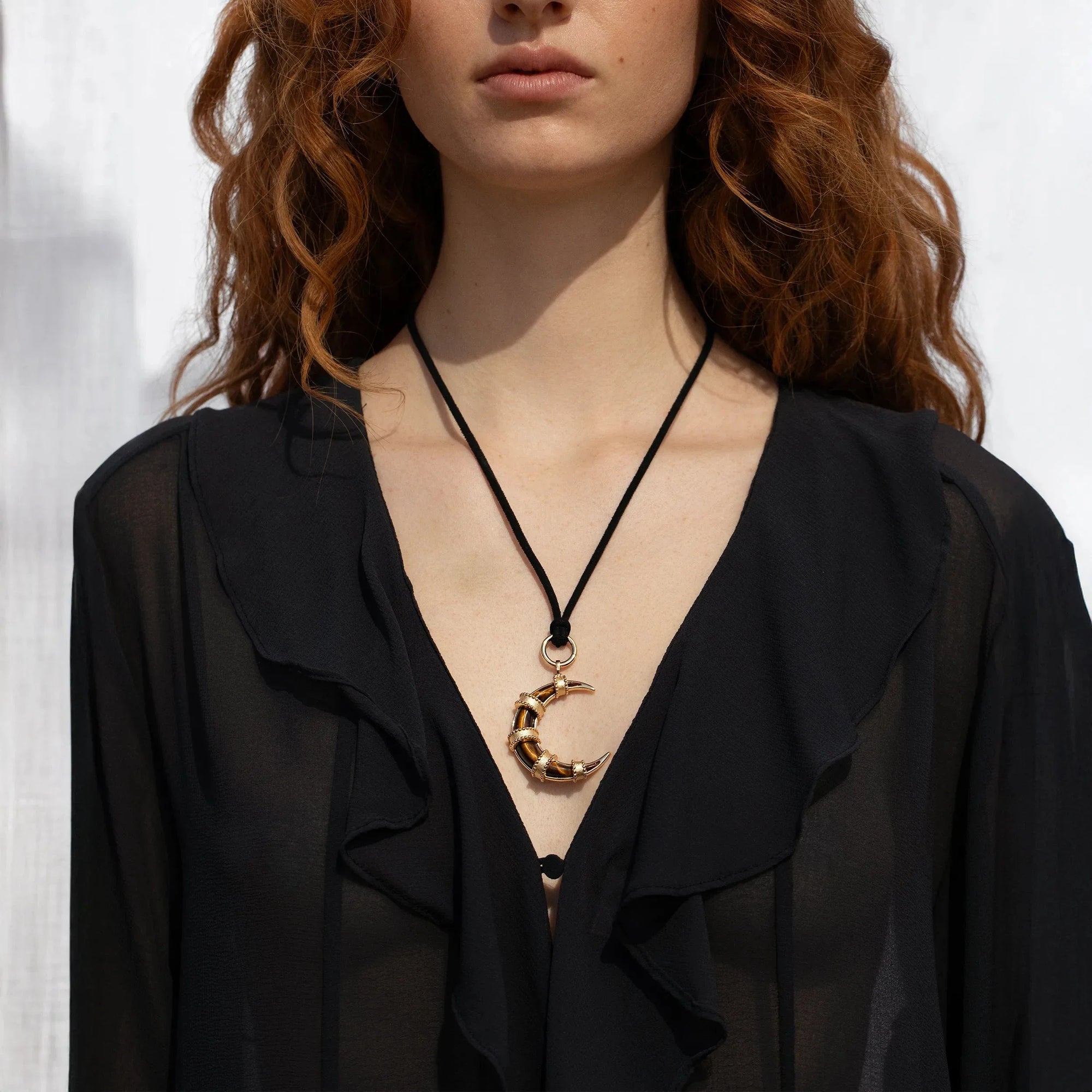 Awe Inspired - Boho Moon Pendant -