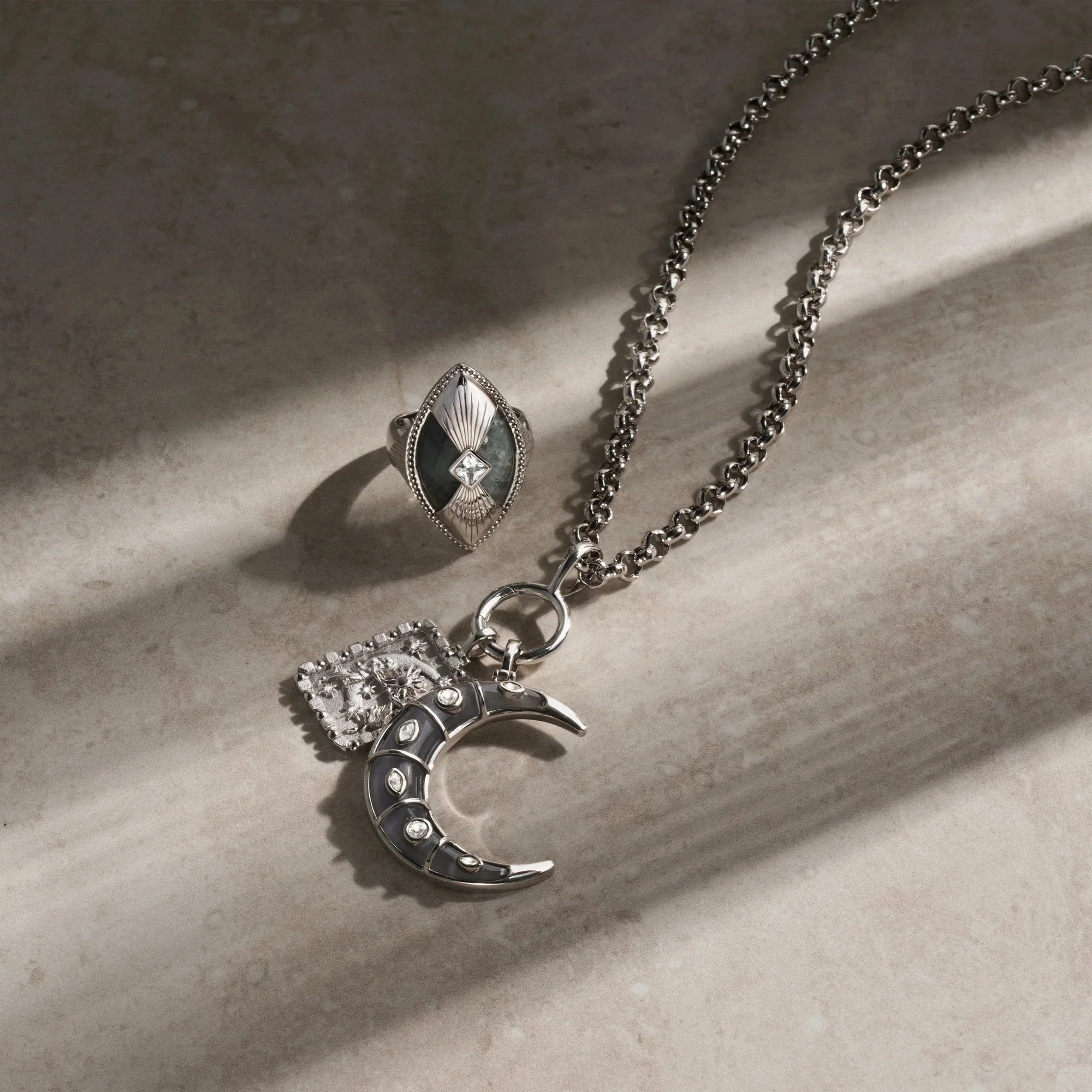 Awe Inspired - Celestial Duo Pendant -