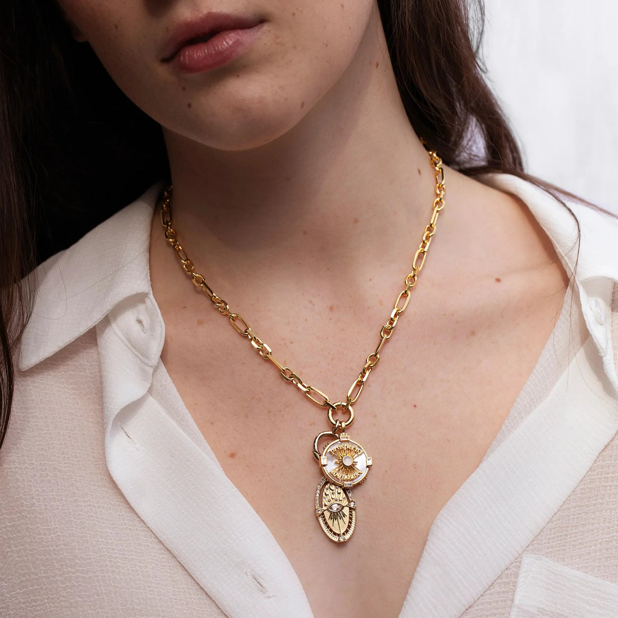 Awe Inspired - Prosperity Affirmation Coin Necklace -