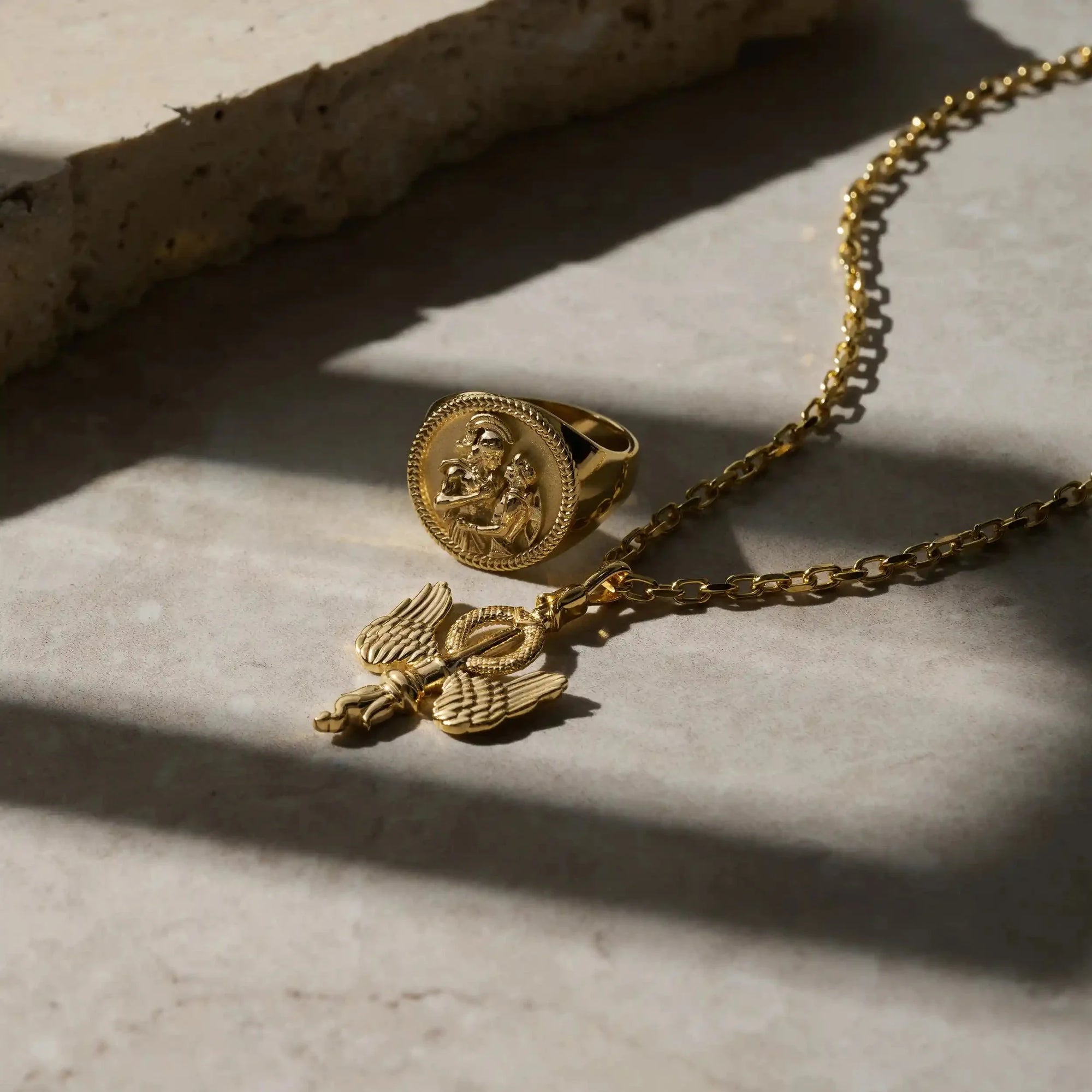 Awe Inspired - Inverted Torch Amulet -
