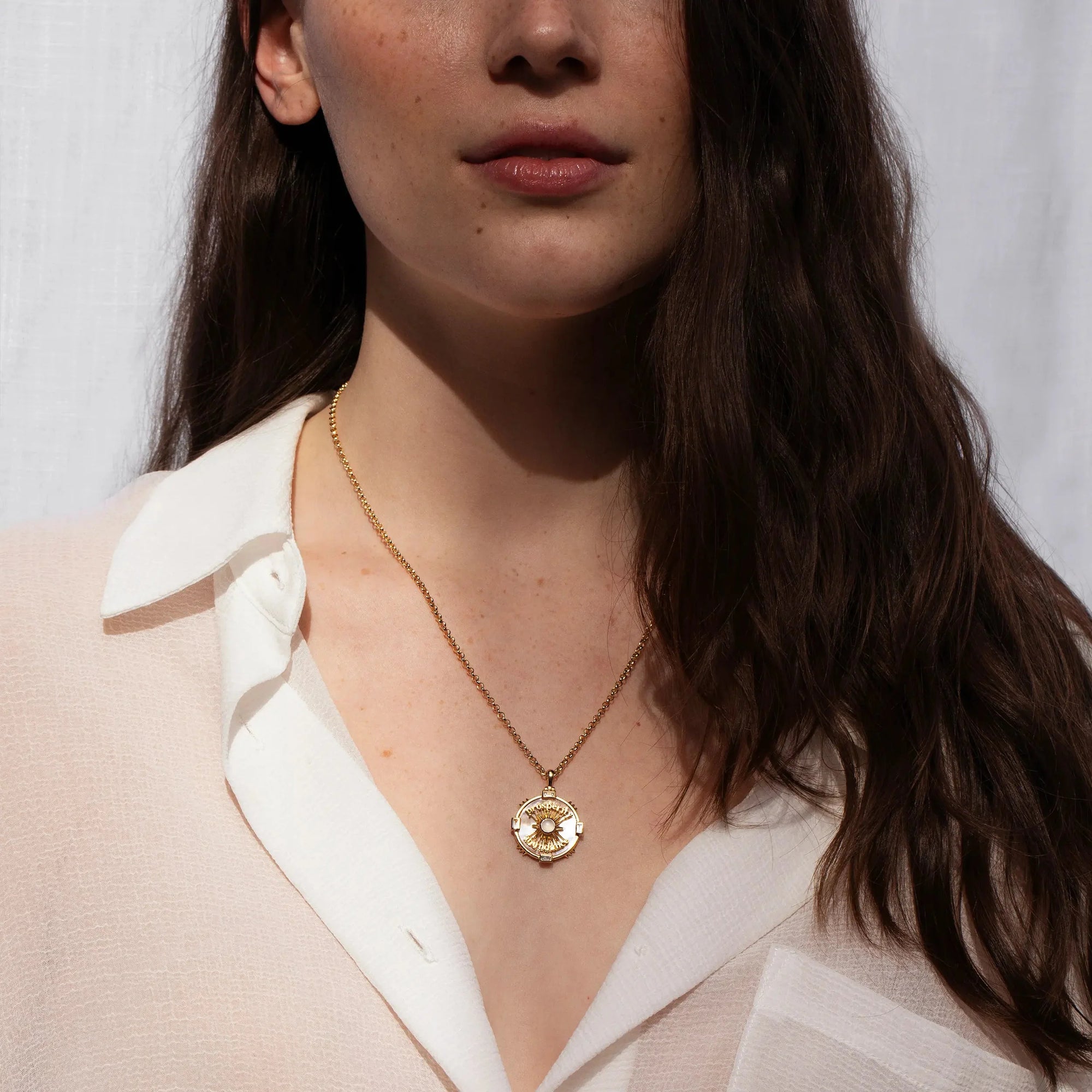 Awe Inspired - Prosperity Affirmation Coin Necklace -
