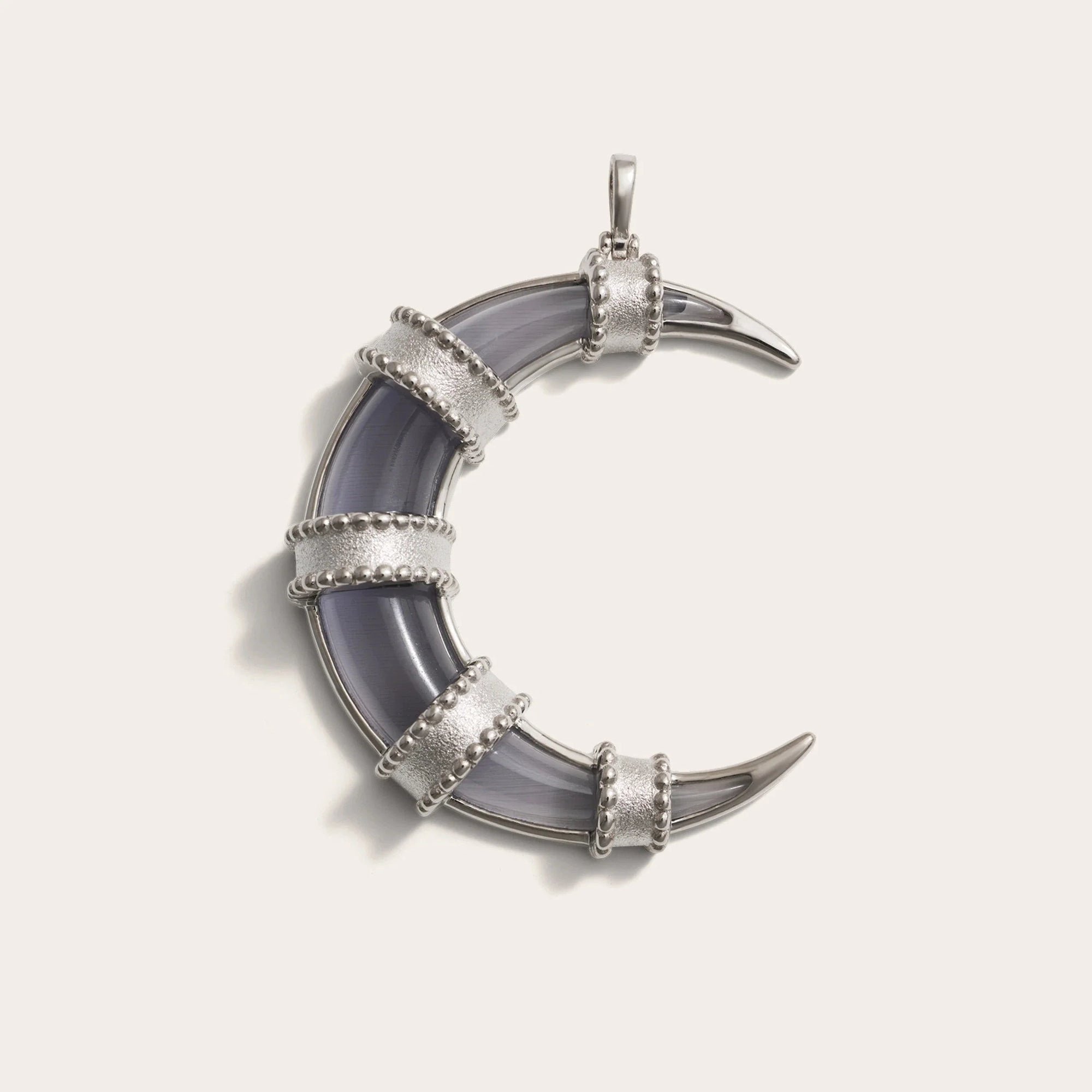 Awe Inspired - Boho Moon Pendant - 925 Sterling Silver