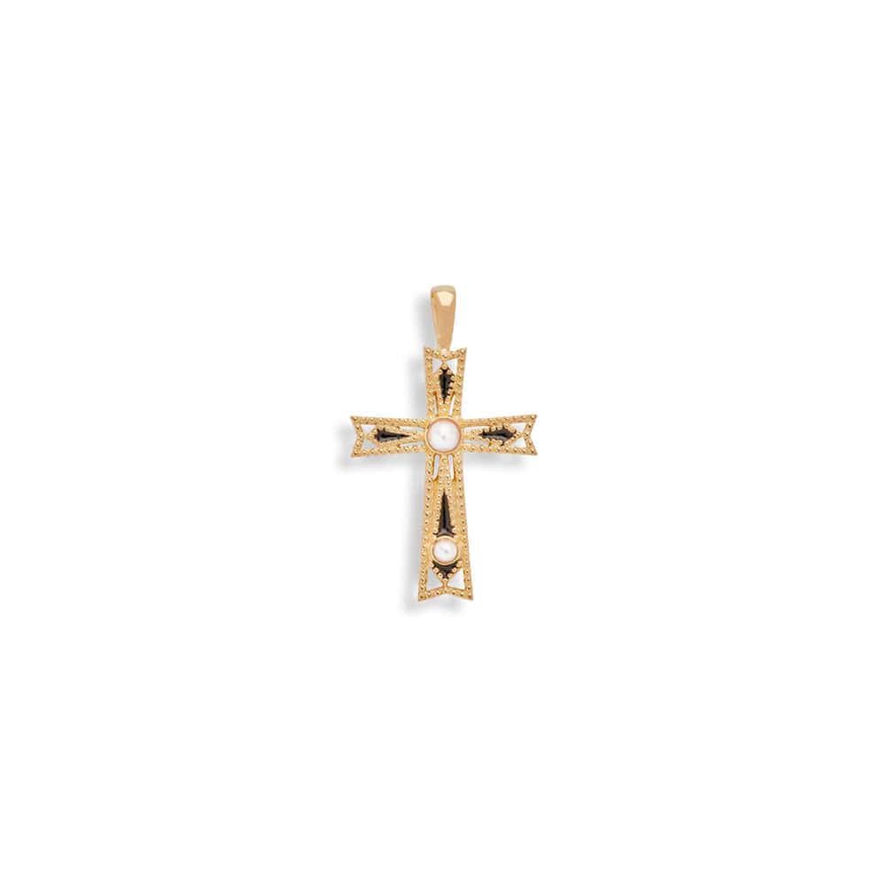 Awe Inspired - Enamel Cross Amulet -