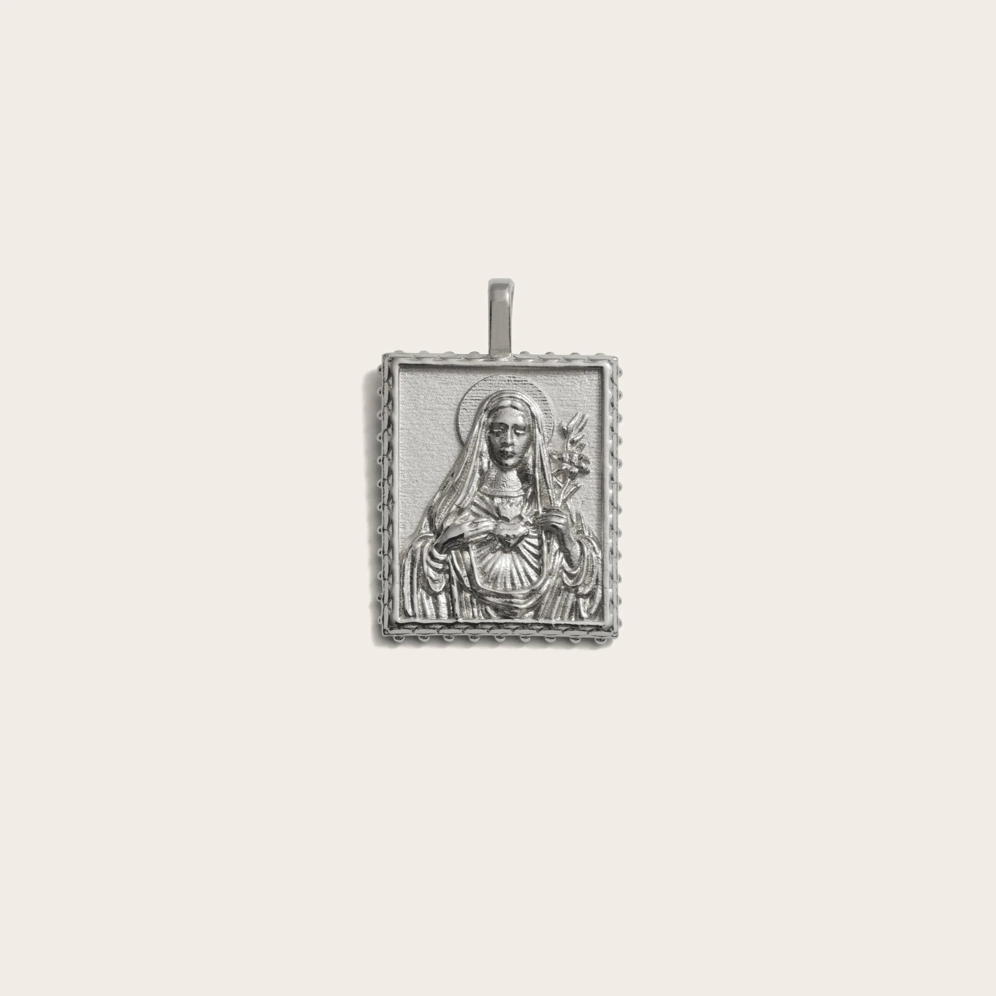 Awe Inspired - Mini Mother Mary Tablet - 925 Sterling Silver Mini