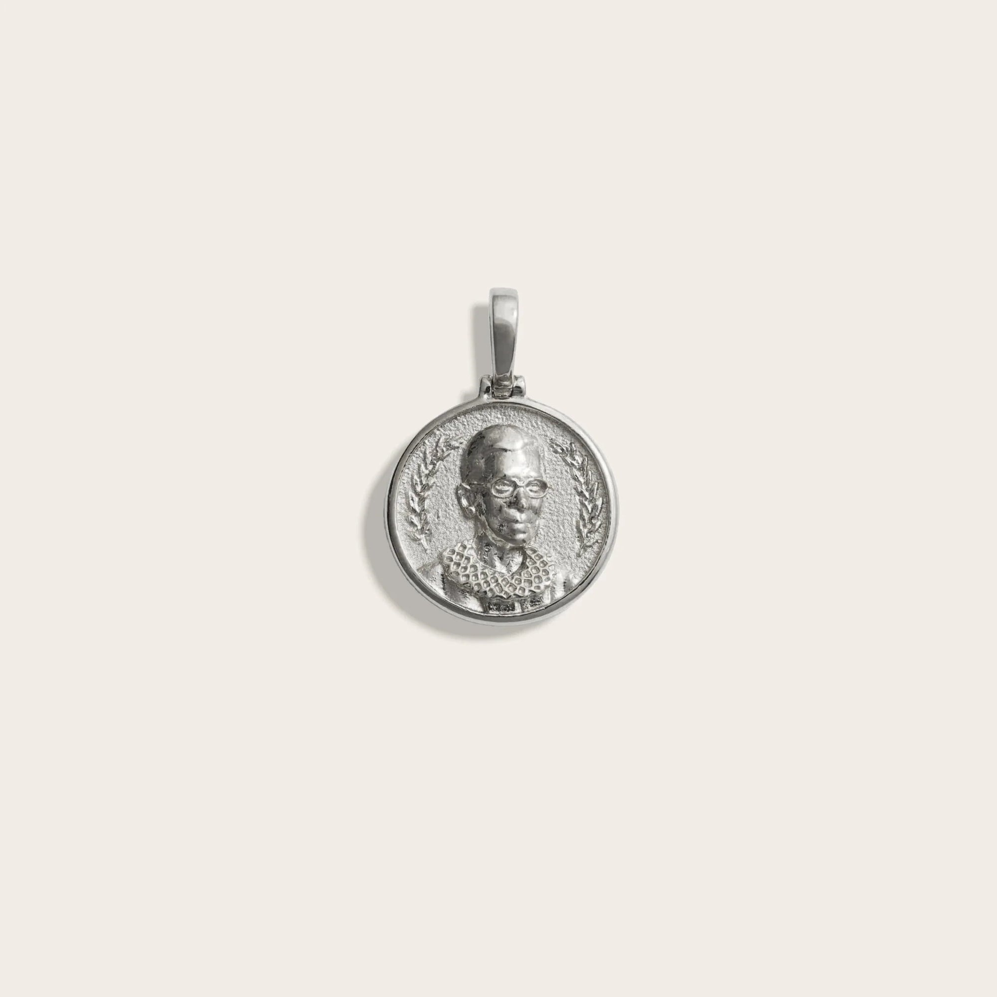 Awe Inspired - Mini Ruth Bader Ginsburg Pendant - 925 Sterling Silver Mini