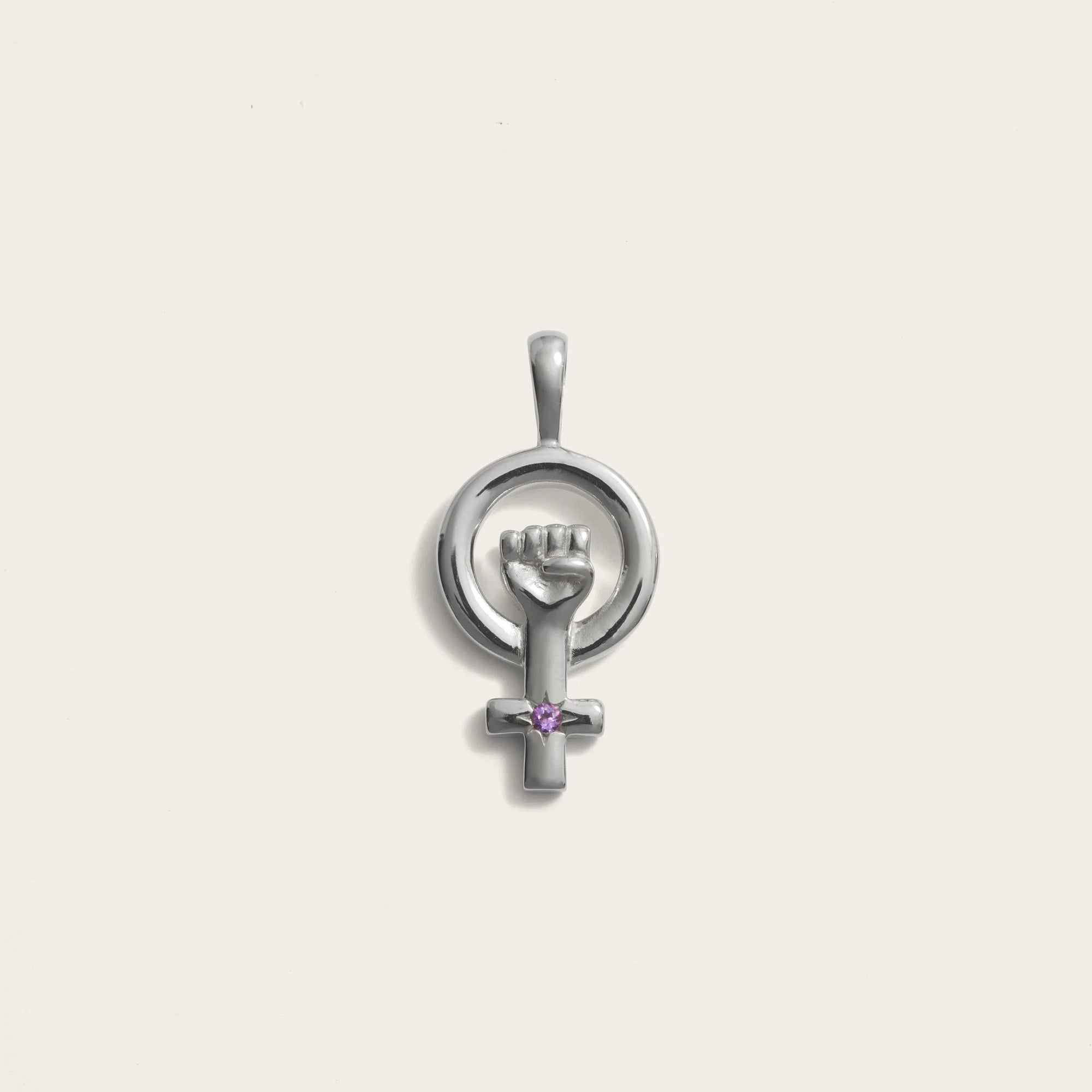 Awe Inspired - Woman Power Amulet - 925 Sterling Silver Mini