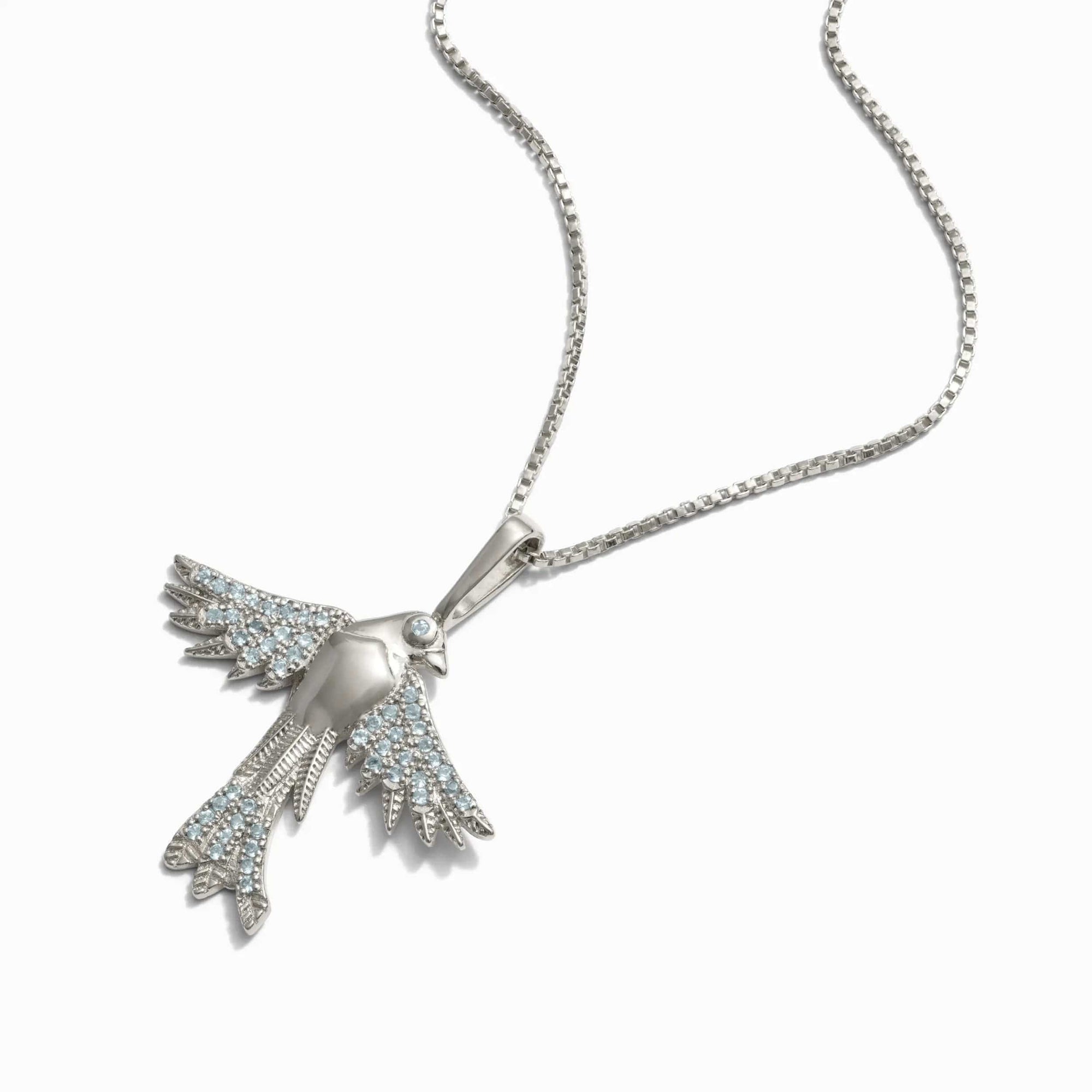 Awe Inspired - Suffragist Bluebird Amulet -