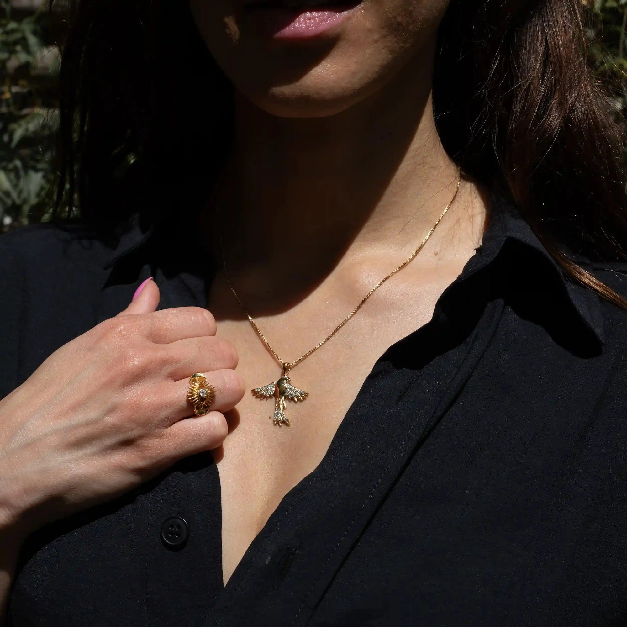 Awe Inspired - Suffragist Bluebird Amulet -