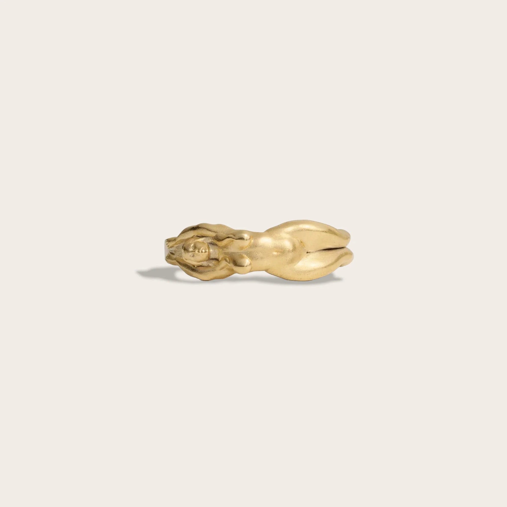 Awe Inspired - Divine Feminine Ring - 14K Yellow Gold Vermeil