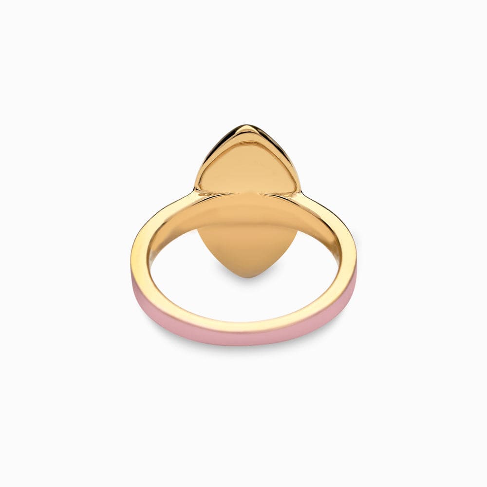 Awe Inspired - Blush Quartz Aura Ring -