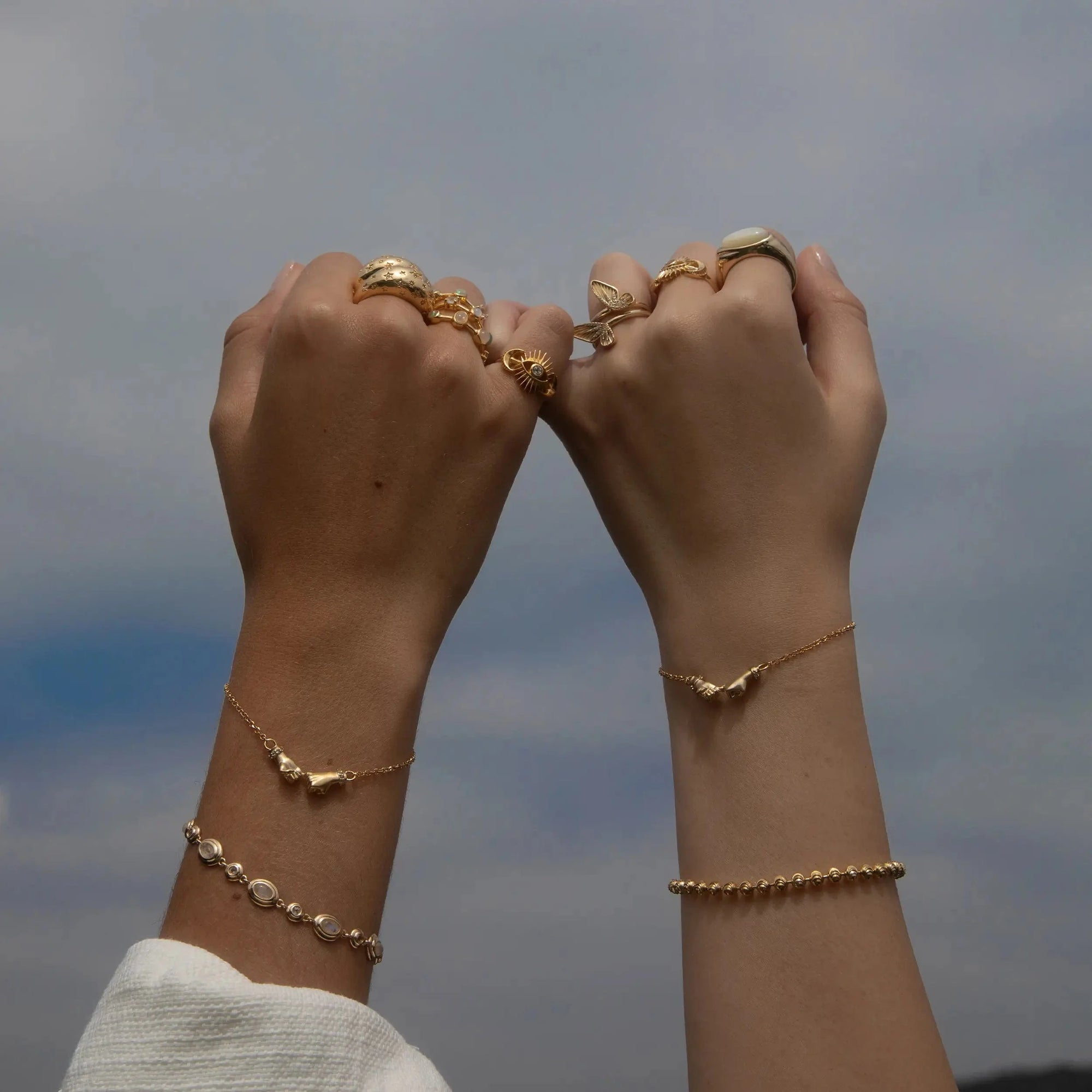 Awe Inspired - Butterfly Wing Stacking Rings -