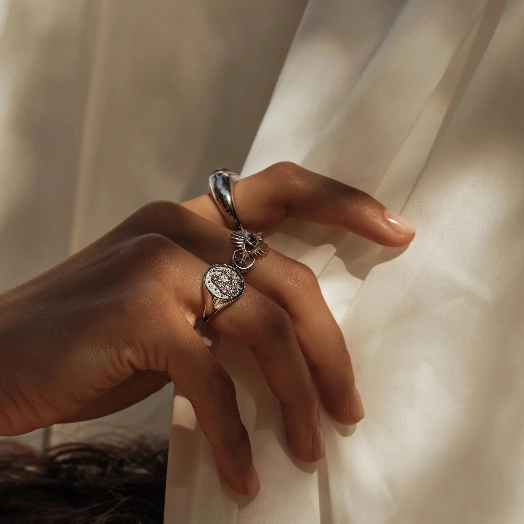 Awe Inspired - Celestial Evil Eye Ring -