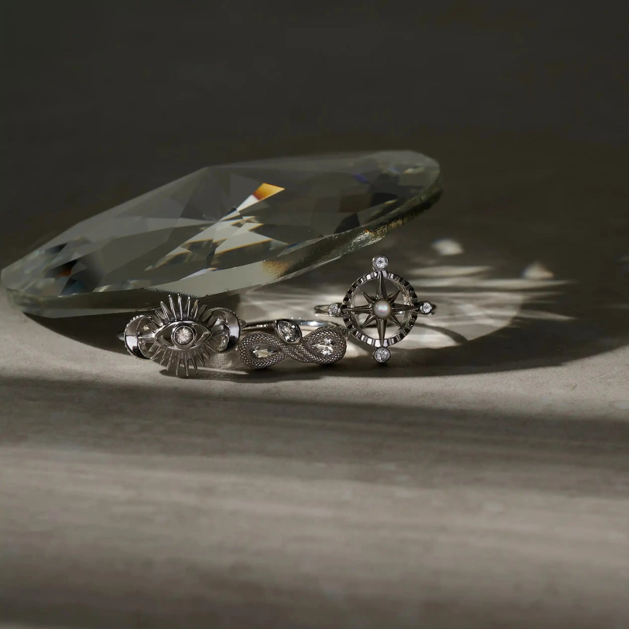 Awe Inspired - Celestial Evil Eye Ring -