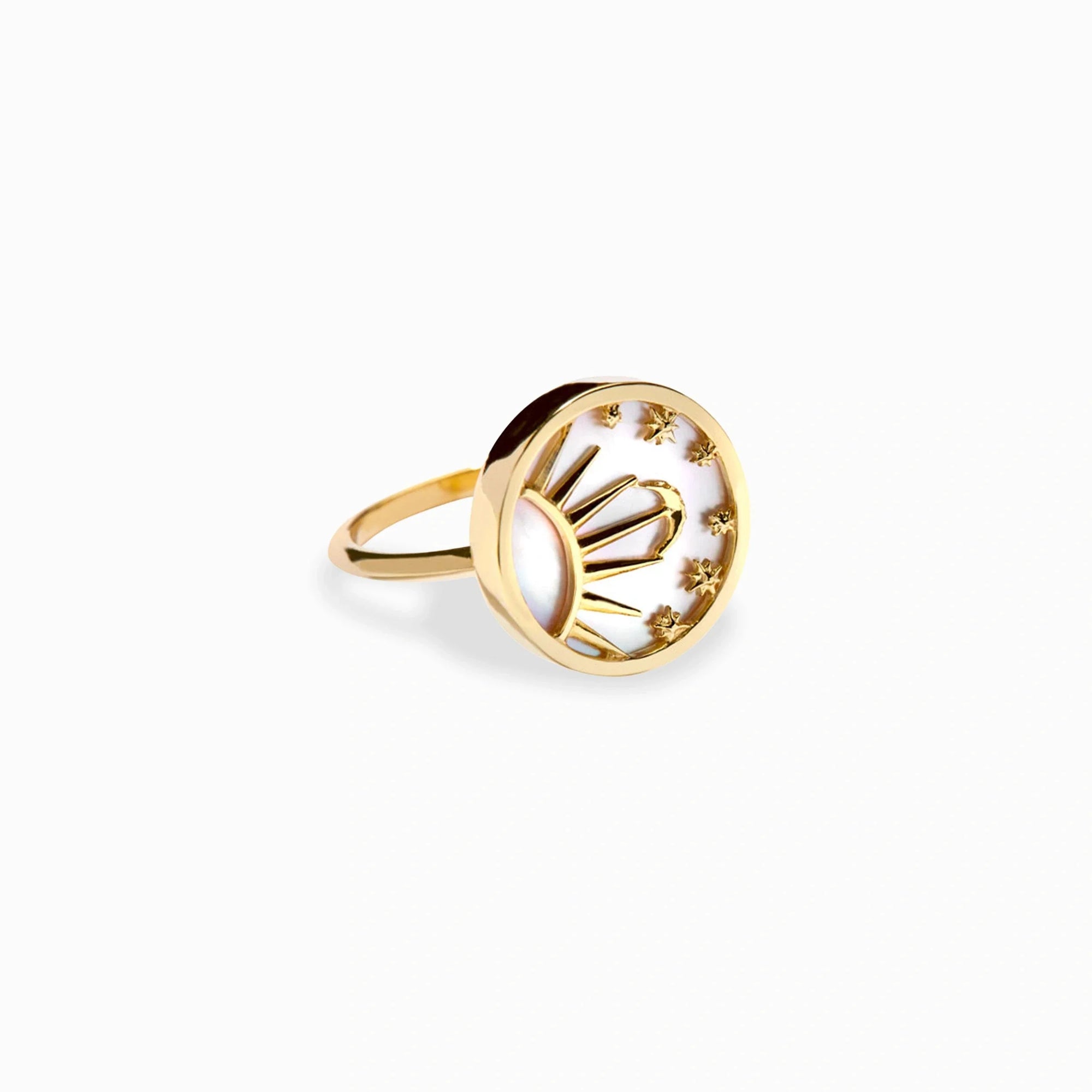 Awe Inspired - Celestial Mother of Pearl Ring -