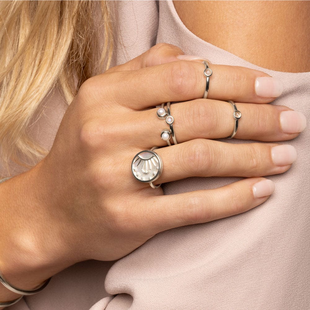 Awe Inspired - Celestial Mother of Pearl Ring -