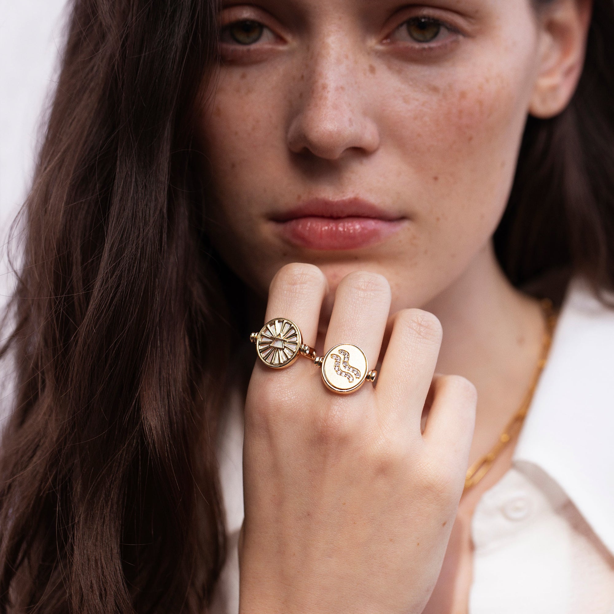 Awe Inspired - Libra & Air Flip Ring -